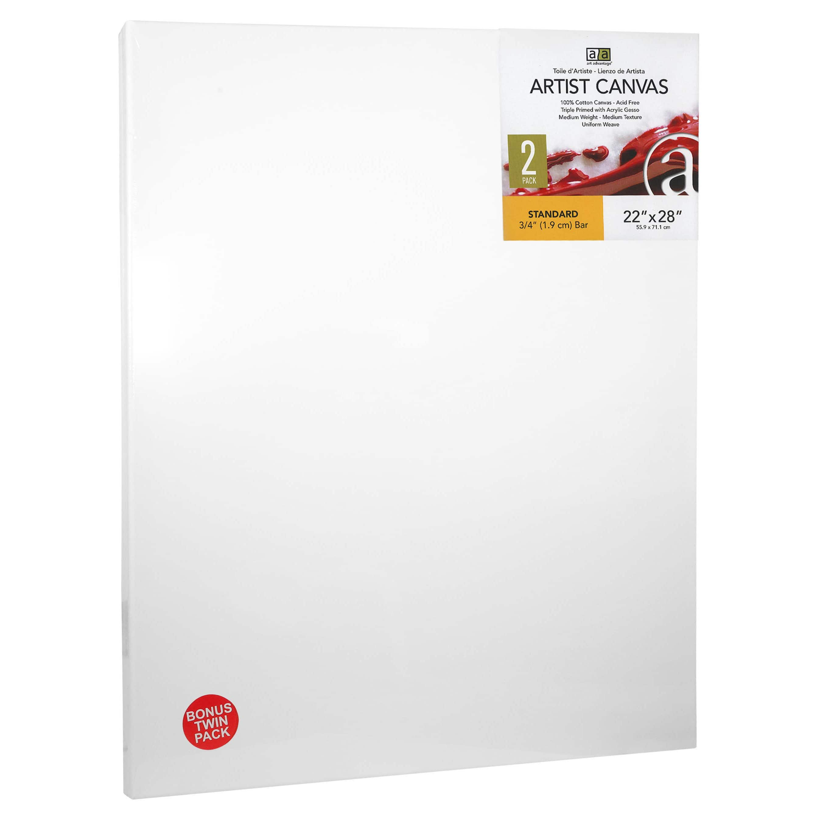  PHOENIX Extra Large Blank Canvas 20x24 Inch - 4 Pack