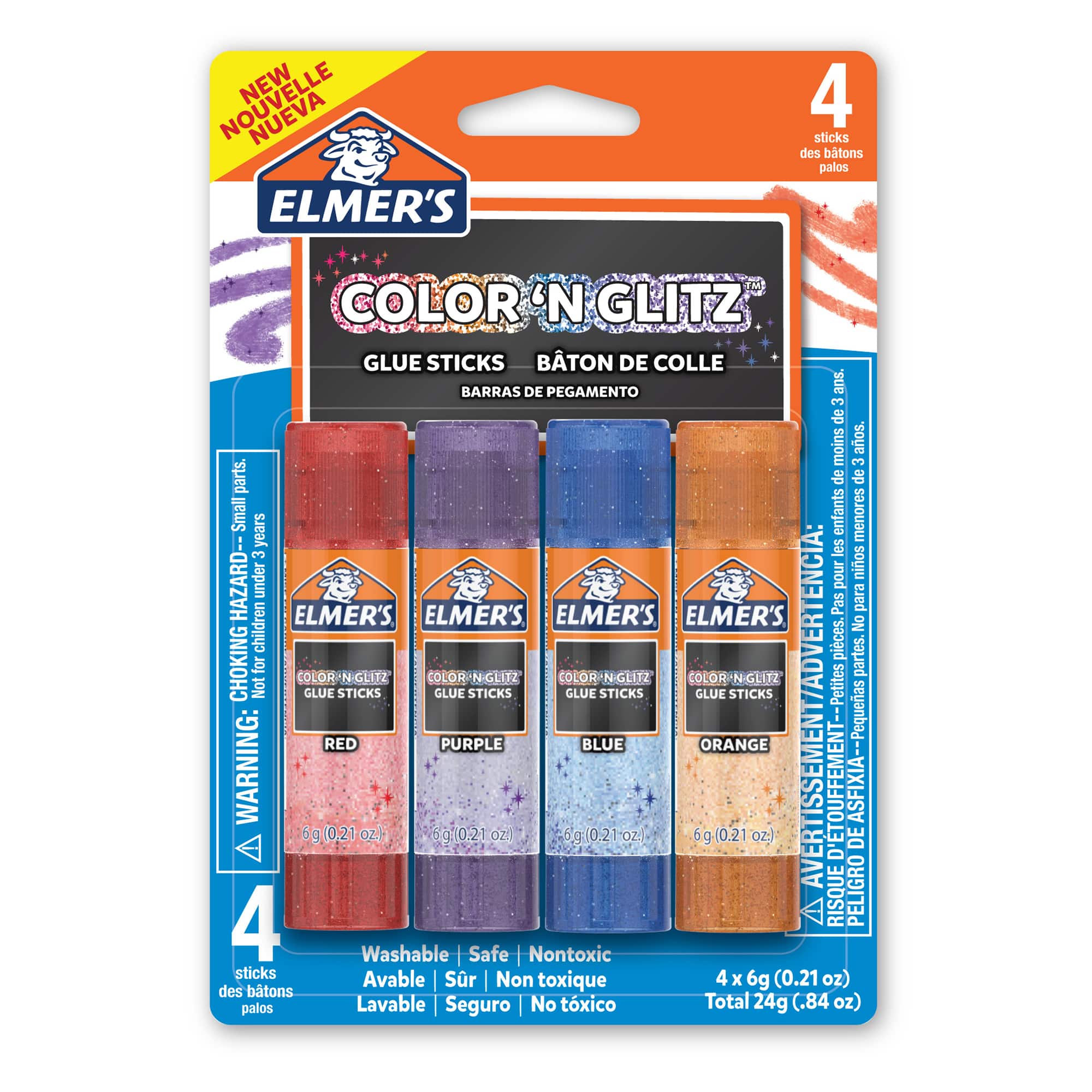 Elmer&#x27;s&#xAE; Color &#x27;n Glitz&#x2122; Glue Stick Pack