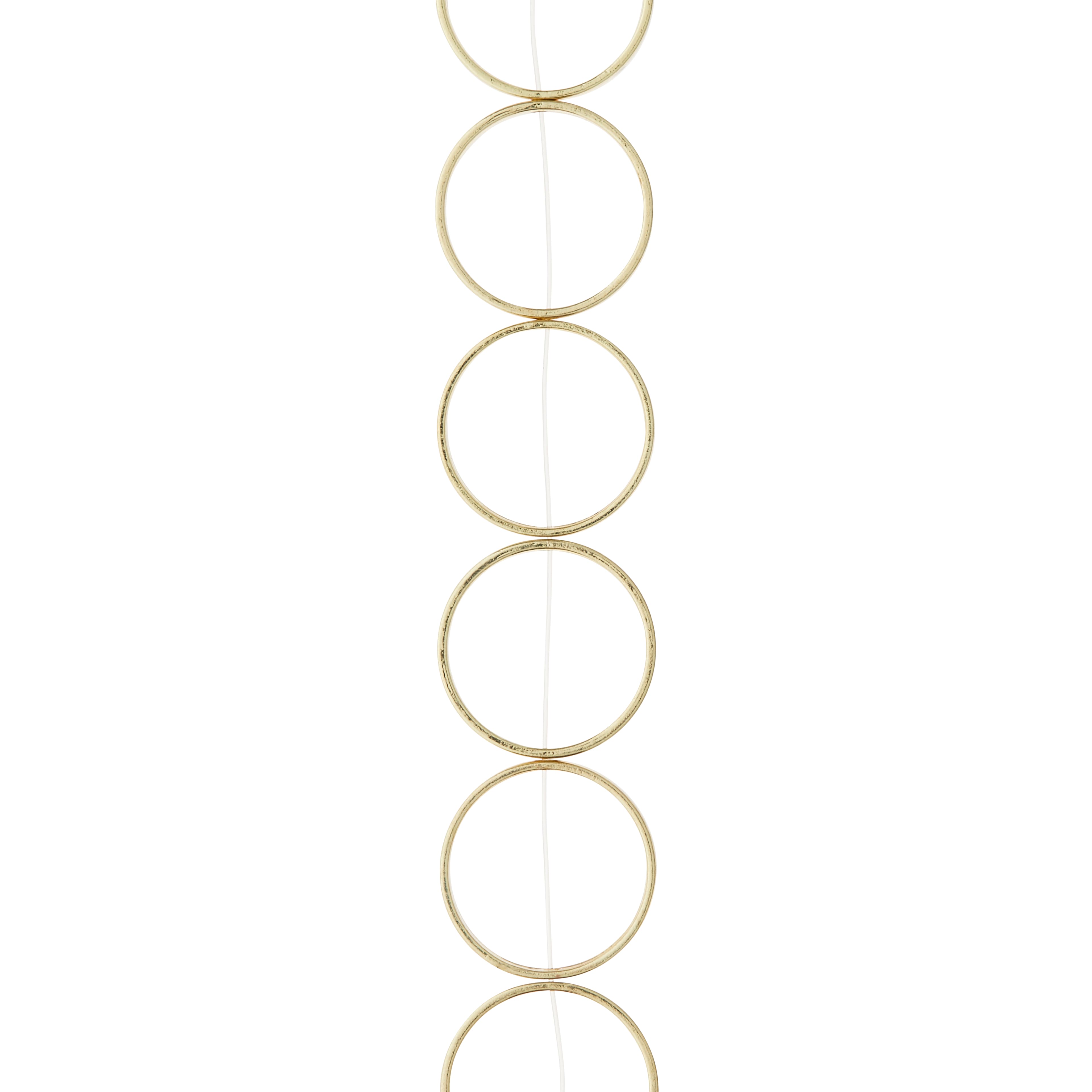 Gold Large Metal Loop Beads, 22mm by Bead Landing&#x2122;