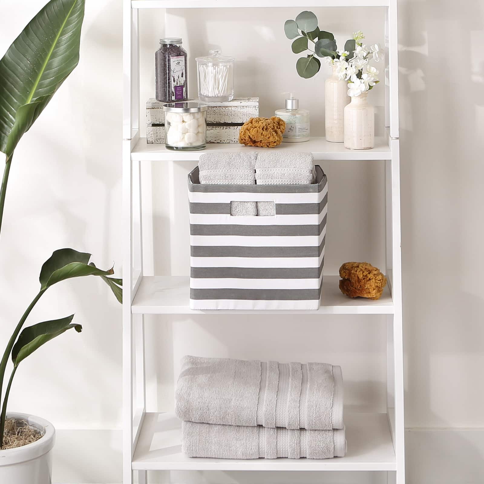 DII&#xAE; 11&#x22; Polyester Stripes Storage Cube