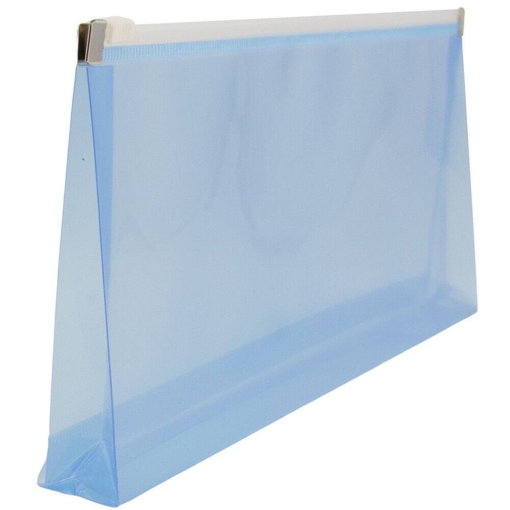 JAM Paper 5&#x27;&#x27; x 10&#x27;&#x27; Clear Plastic Pencil Pouch with Zip Closure, 12ct.