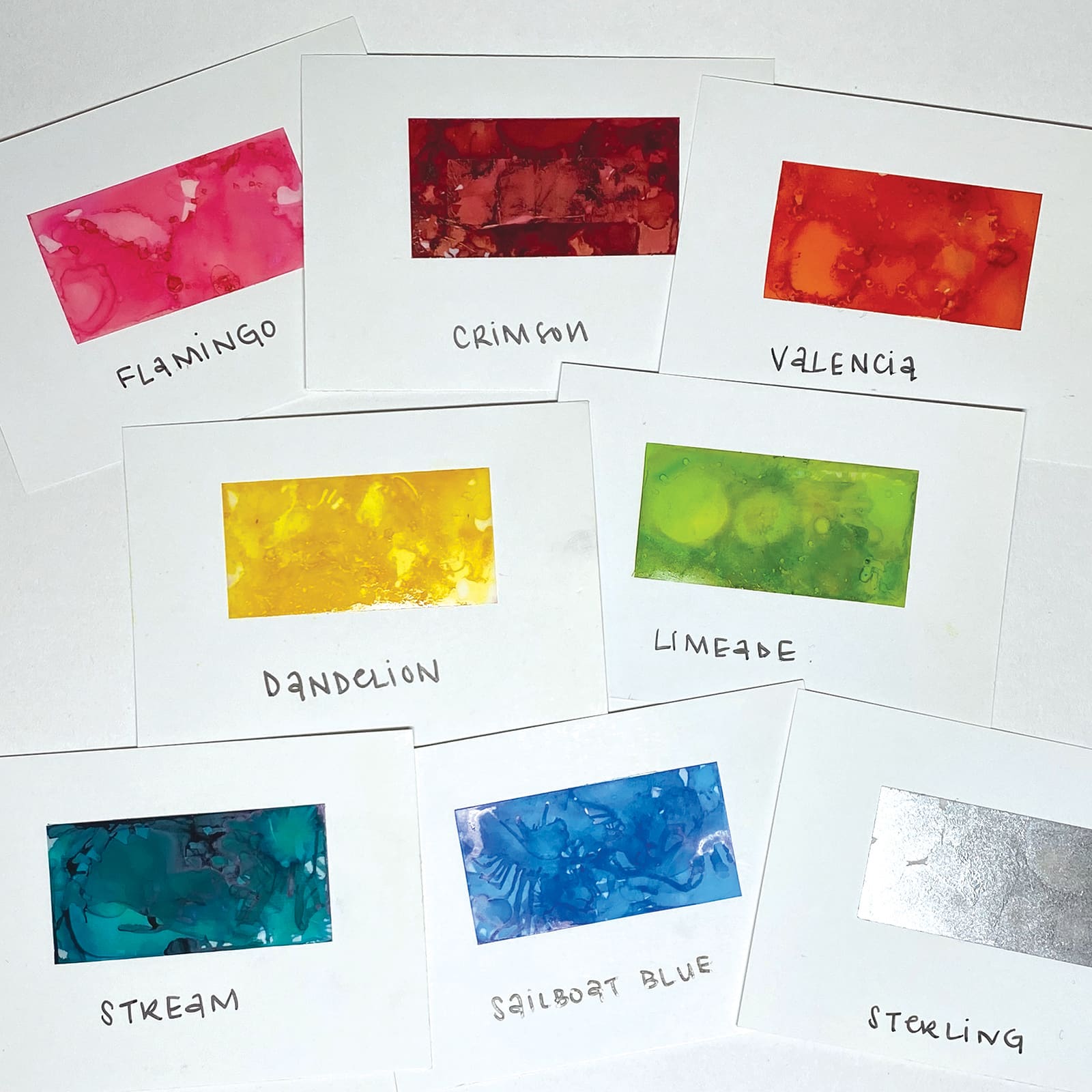 Tim Holtz® Greens & Blues 8 Colour Alcohol Ink Set