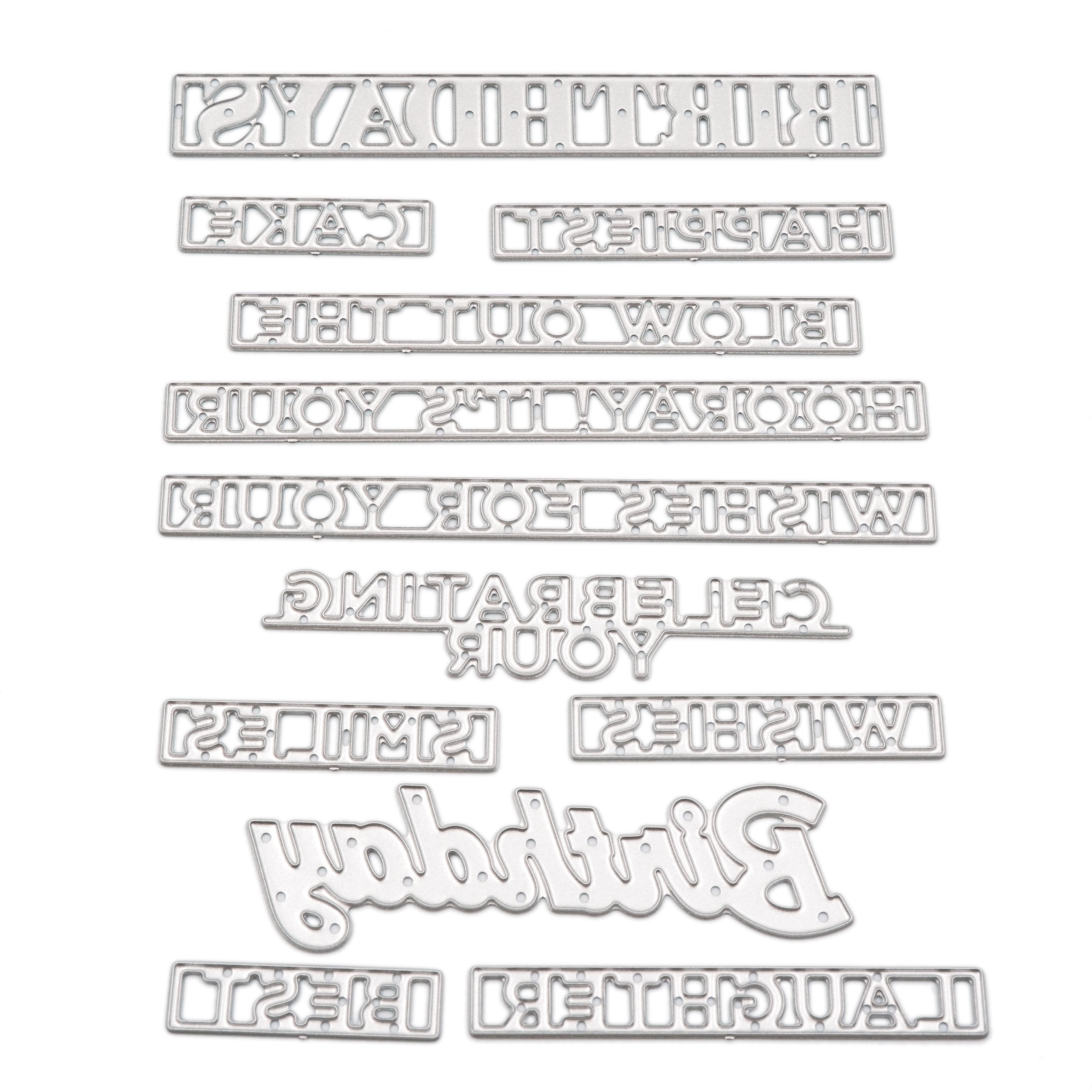 Birthday Sentiments Cutting Die Set by Recollections™