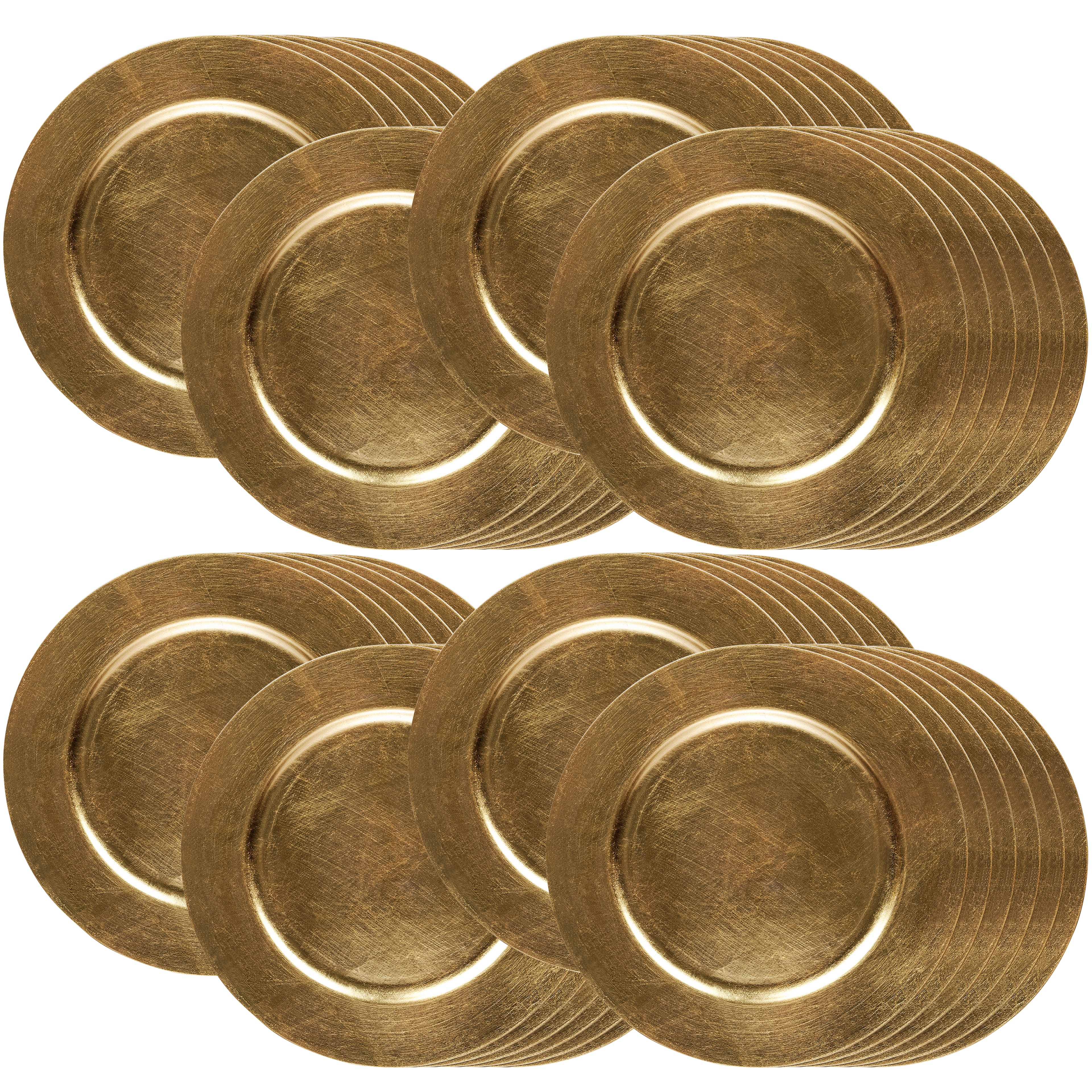 8 Packs: 6 ct. (48 total) 13" Gold Chargers by Celebrate It™