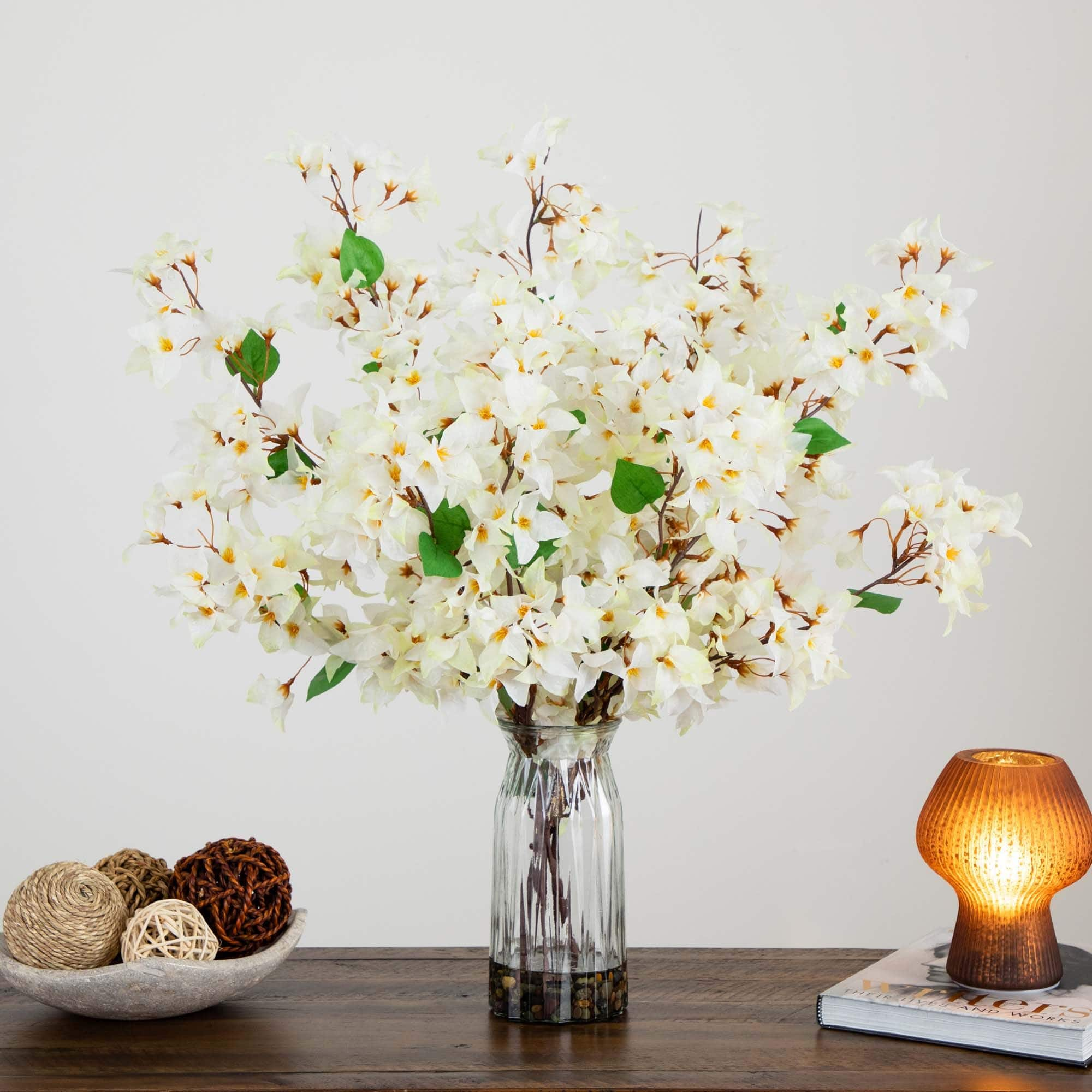 2.5ft. White Bougainvillea Arrangement in Vase