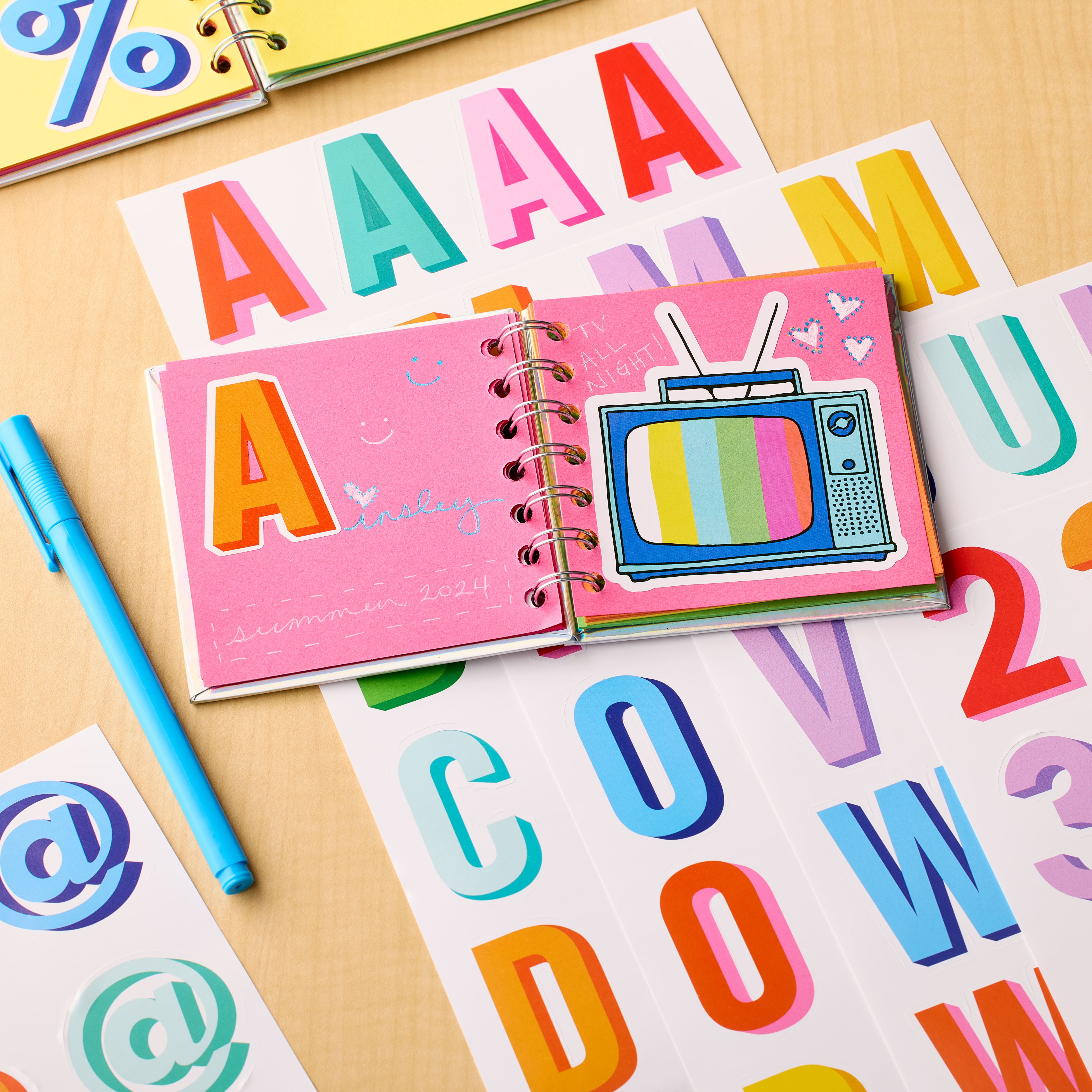 Multicolour Vinyl Alphabet Sticker Sheets by Recollections&#x2122;