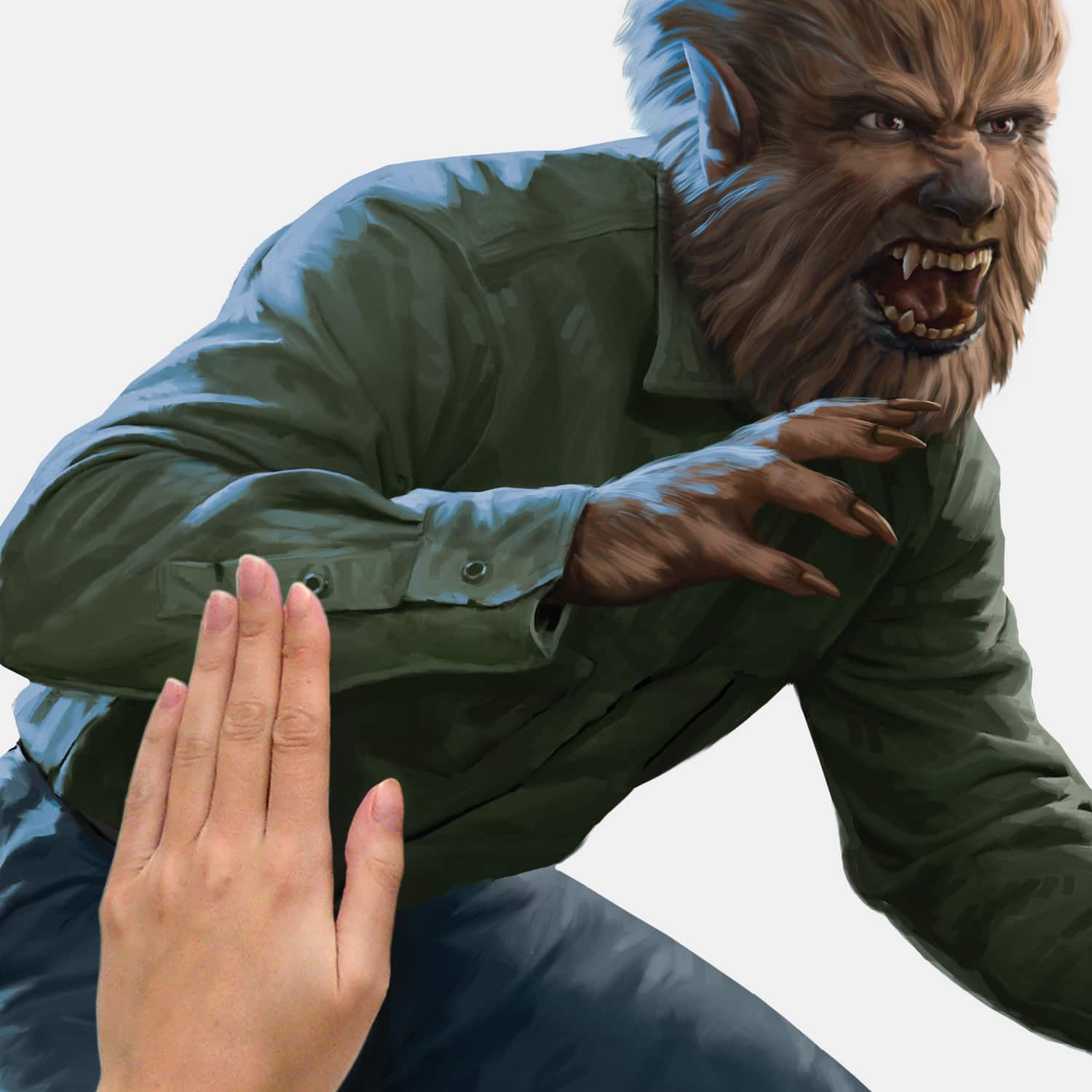 RoomMates Classic Monsters The Wolfman Giant Peel &#x26; Stick Wall Decals