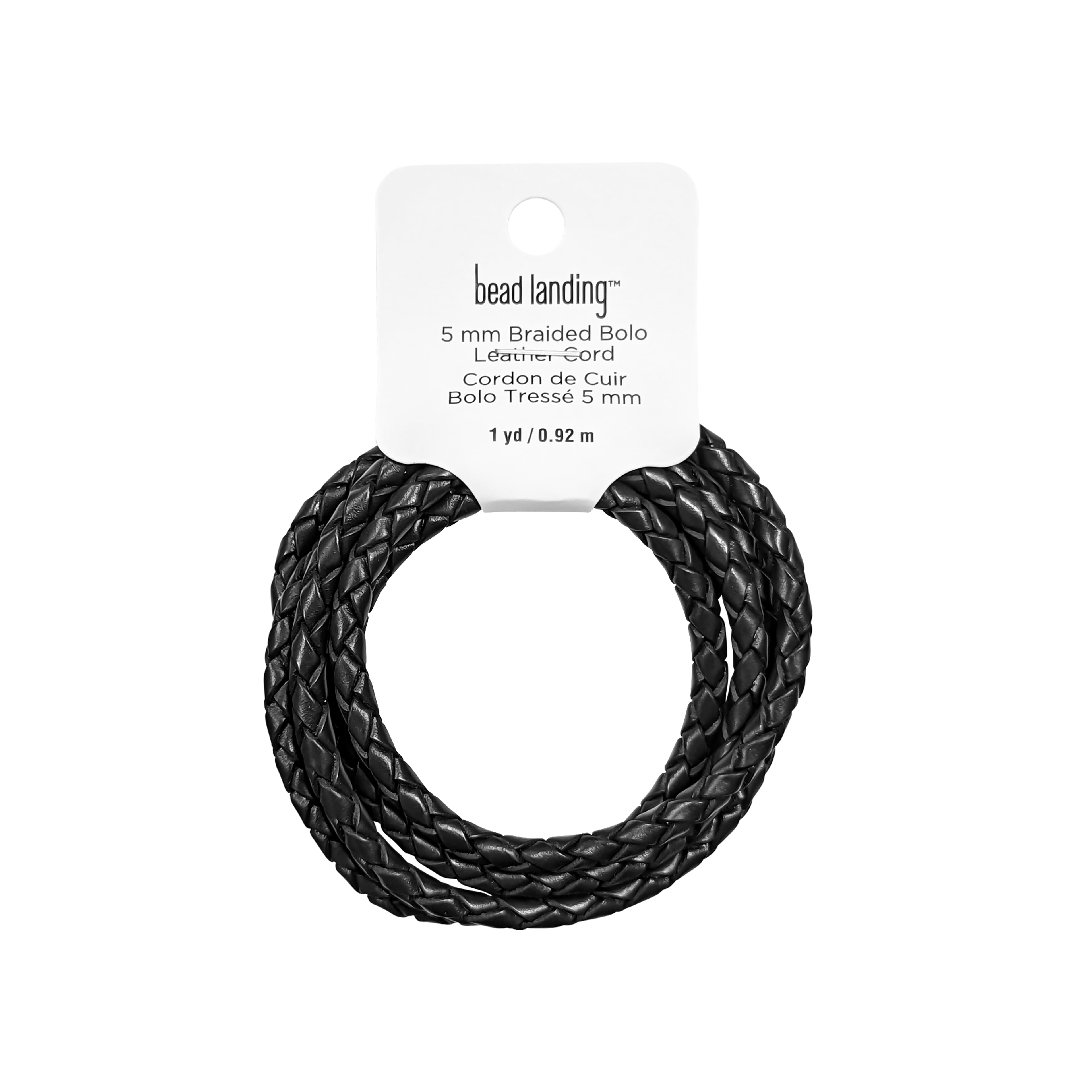 12 Pack: Braided Bolo Leather Cord by Bead Landing&#x2122;, 1yd.