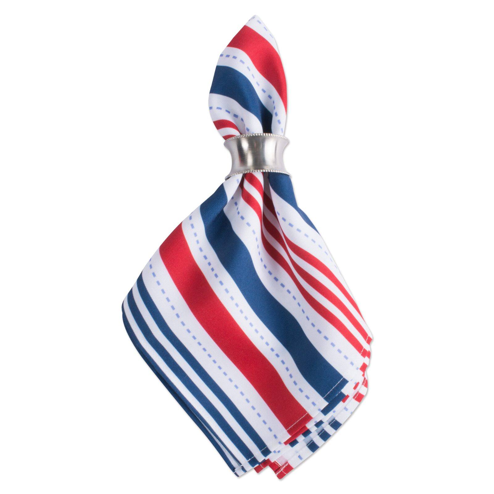 DII&#xAE; Patriotic Stripe Outdoor Napkin, 6ct.