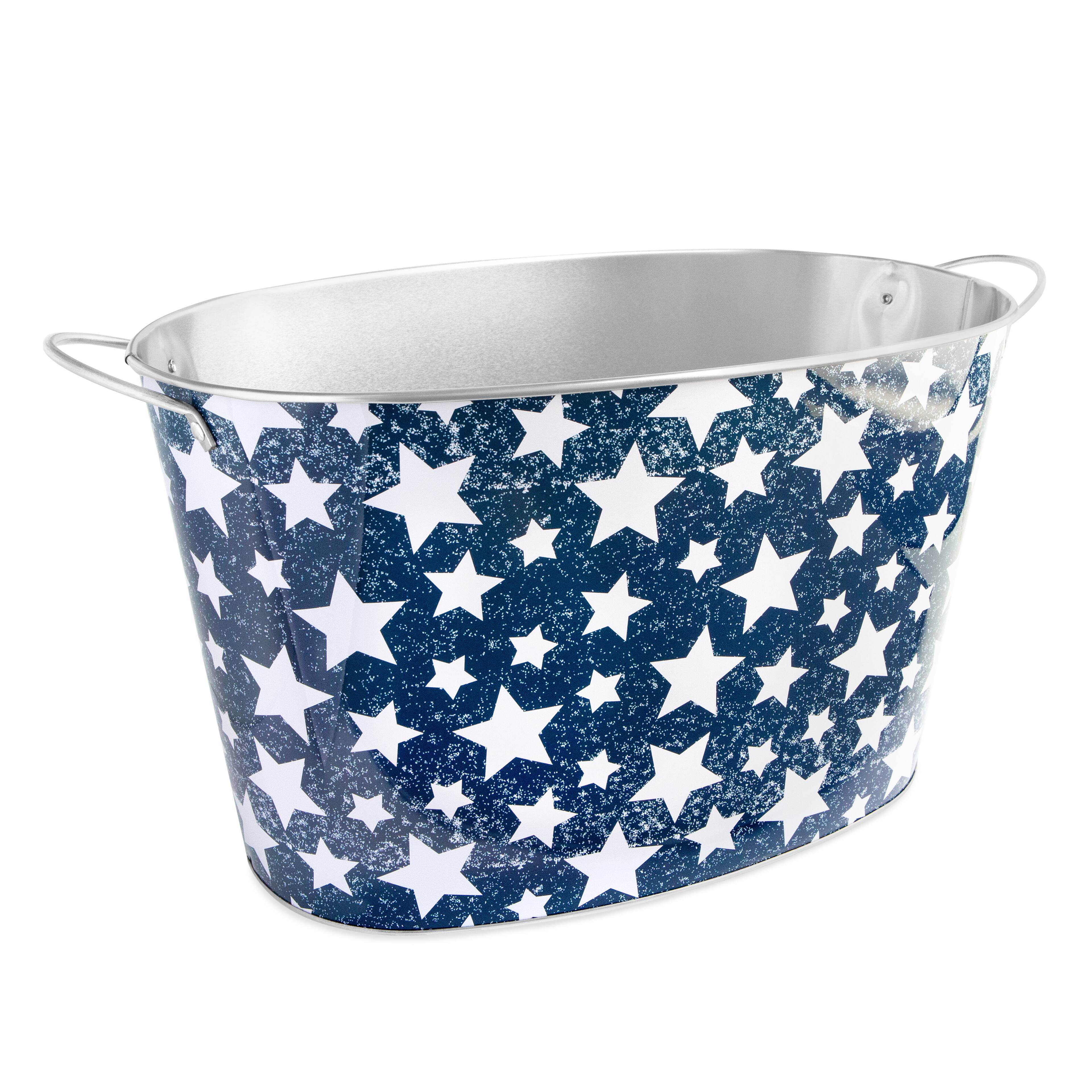 15&#x22; Star Spangled Metal Bucket by Celebrate It&#x2122;