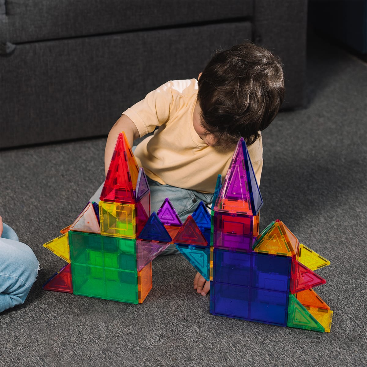 PicassoTiles® 61 Piece Classic Magnetic Tile Building Set