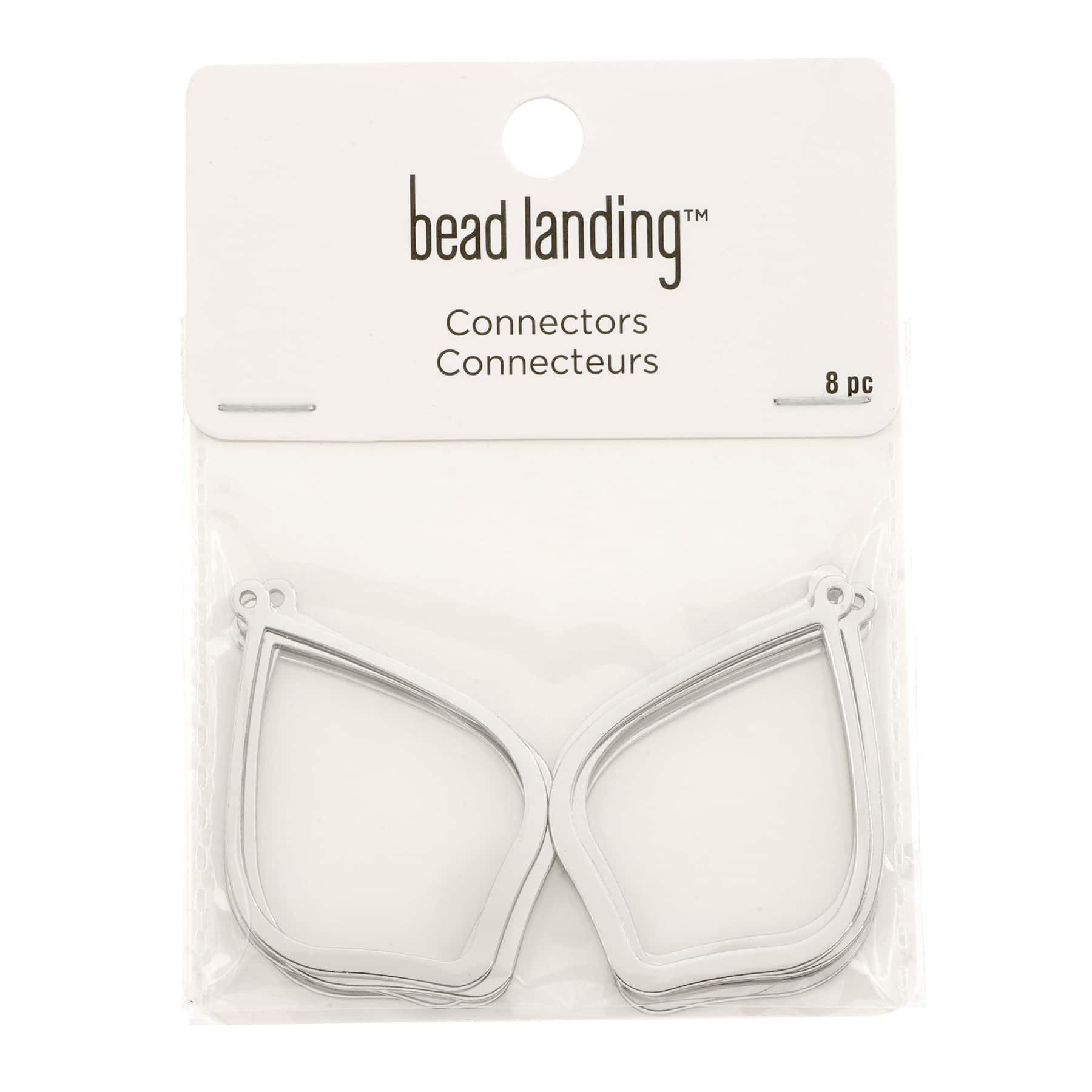 12 Packs: 8 ct. (96 total) Pear-Shaped Dangle Connectors by Bead Landing&#x2122;