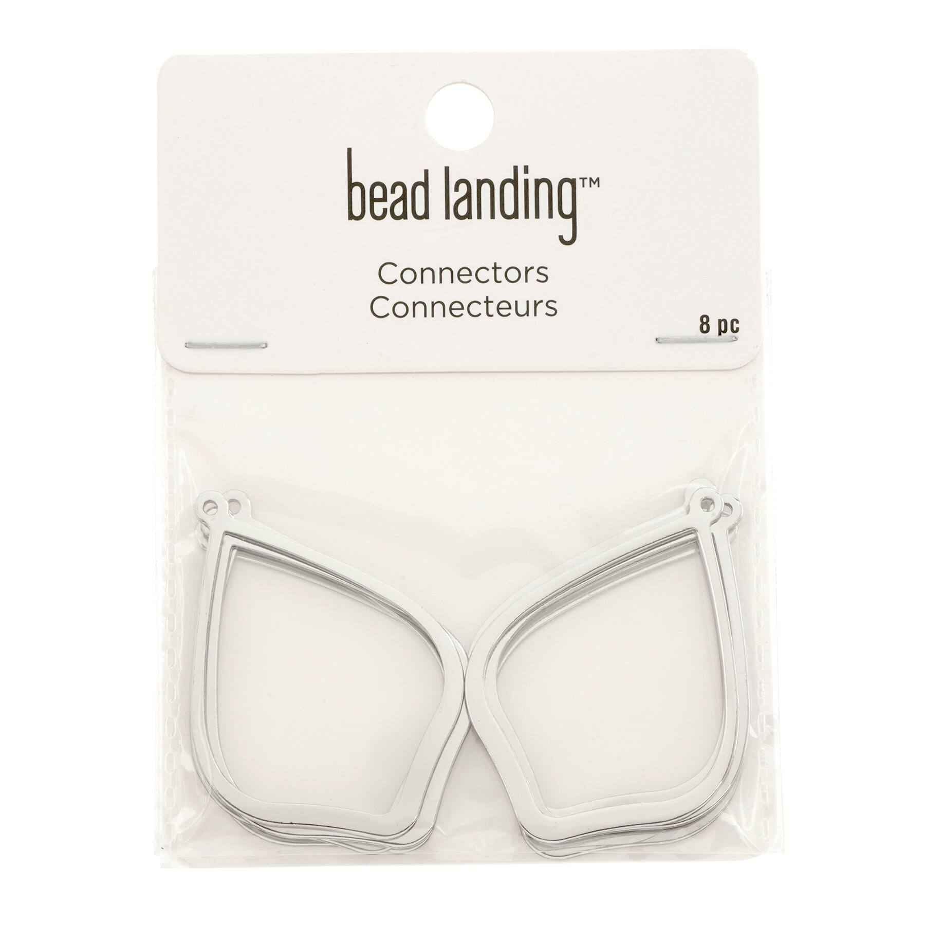 12 Packs: 8 ct. (96 total) Pear-Shaped Dangle Connectors by Bead Landing™