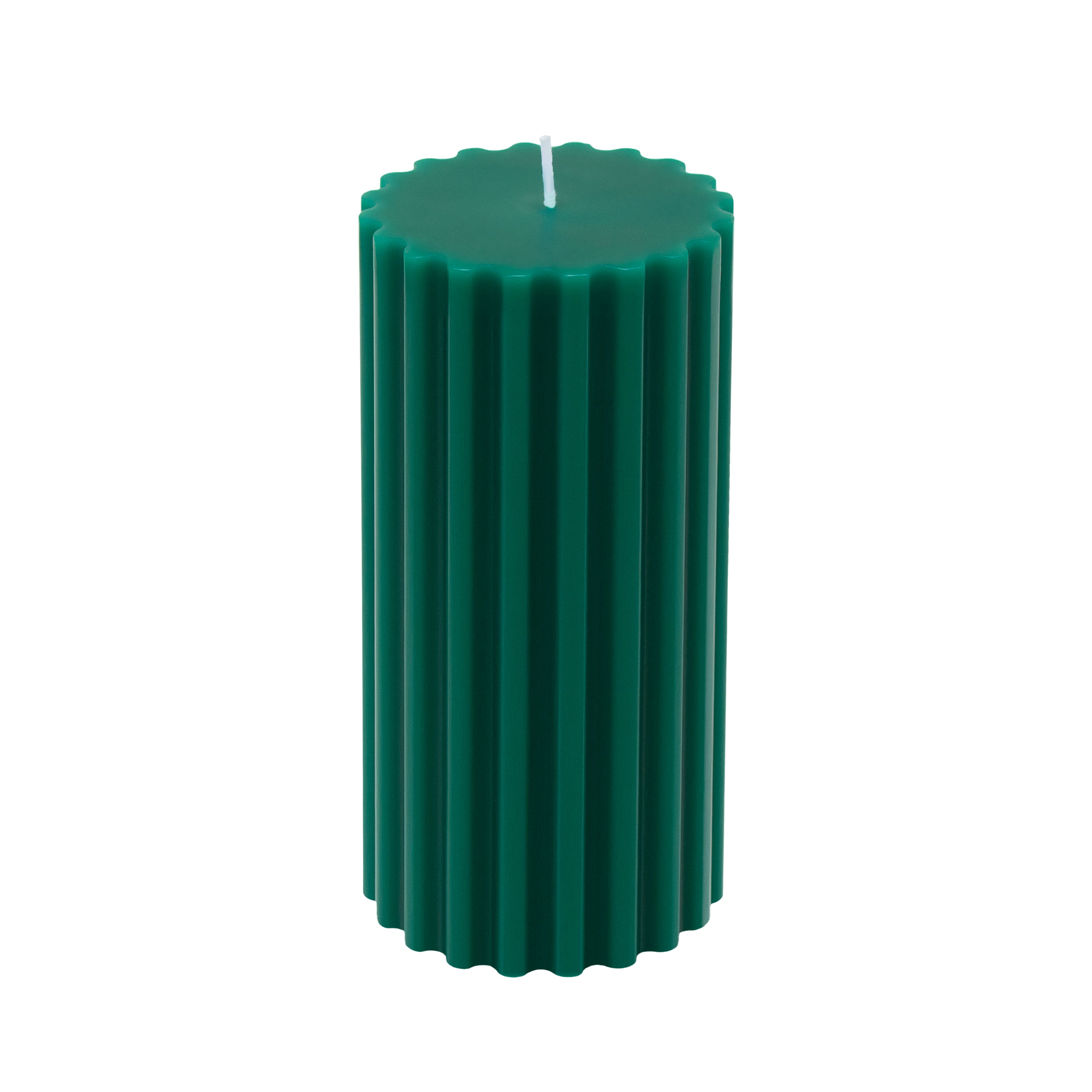 Green with Red Bow Balsam Forest Scented Pillar Candle by Ashland&#xAE;