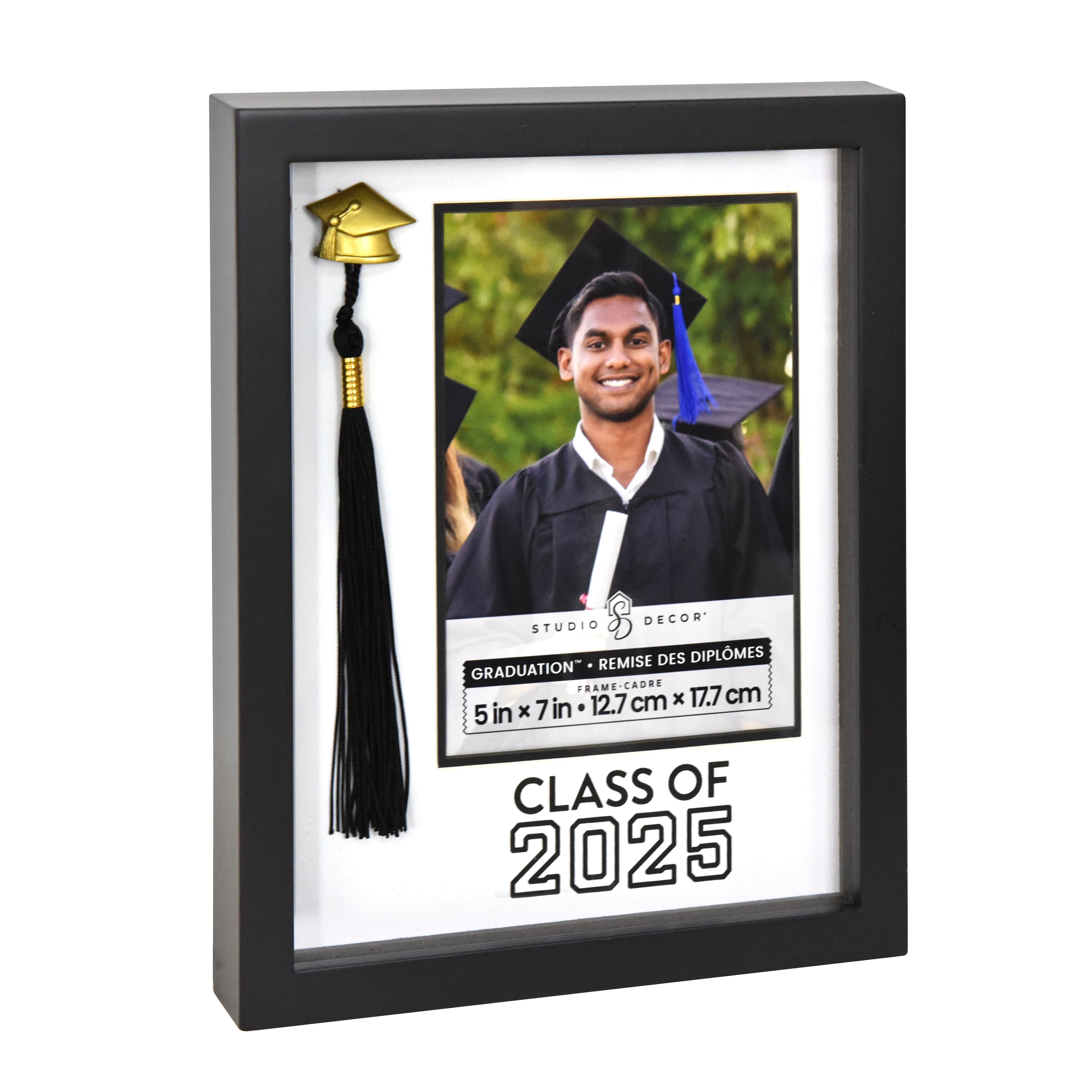 Graduation&#x2122; 5&#x22; x 7&#x22; Black Class of 2025 Tassel Frame with Mat by Studio D&#xE9;cor&#xAE;