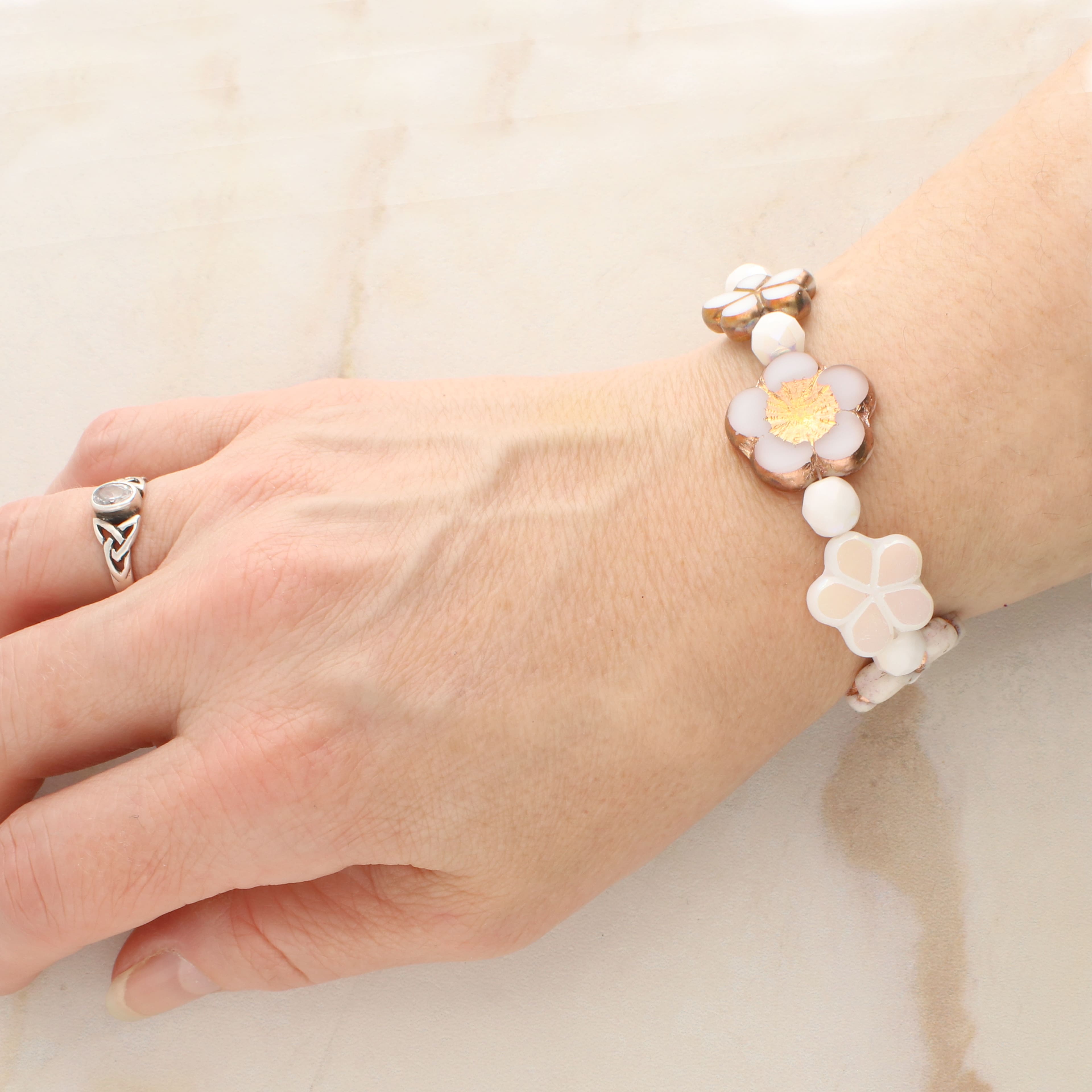 6 Packs: 14 ct. (84 total) Winter Garden Czech Glass Flower Bead Mix by Bead Landing™