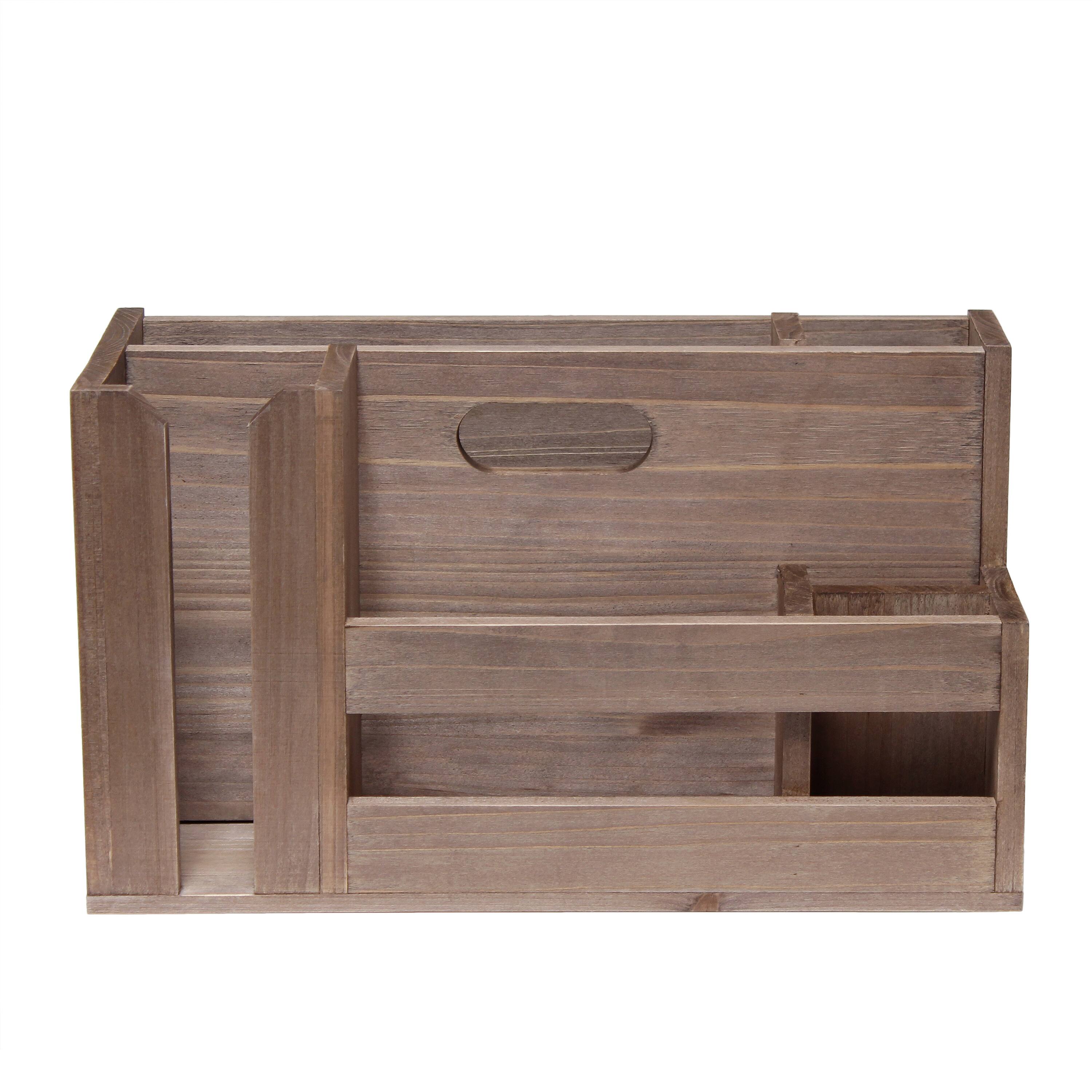Elegant Designs Wood Caddy Organizer