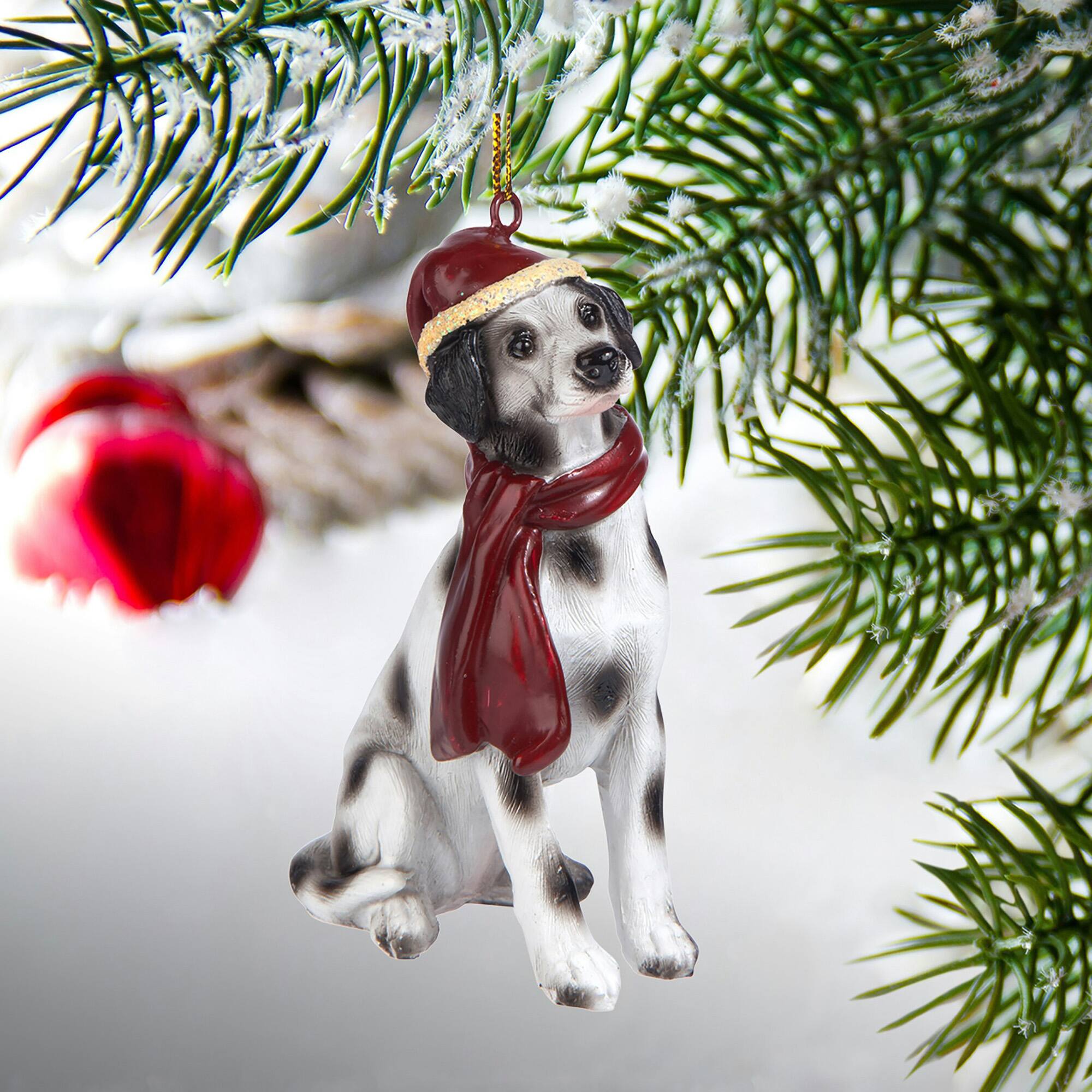 3.5&#x22; Dalmatian Holiday Dog Ornament