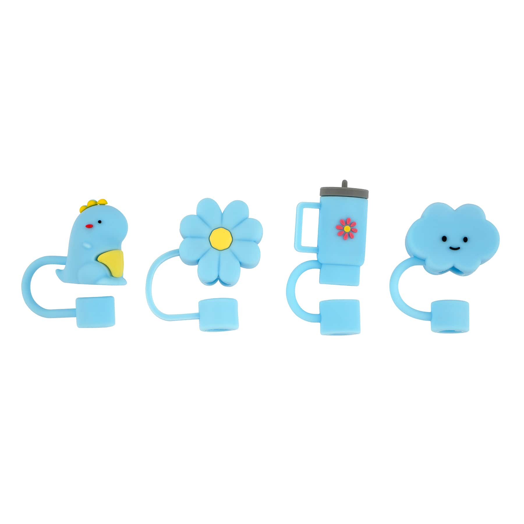 Blue Straw Toppers, 4ct. by Ashland®