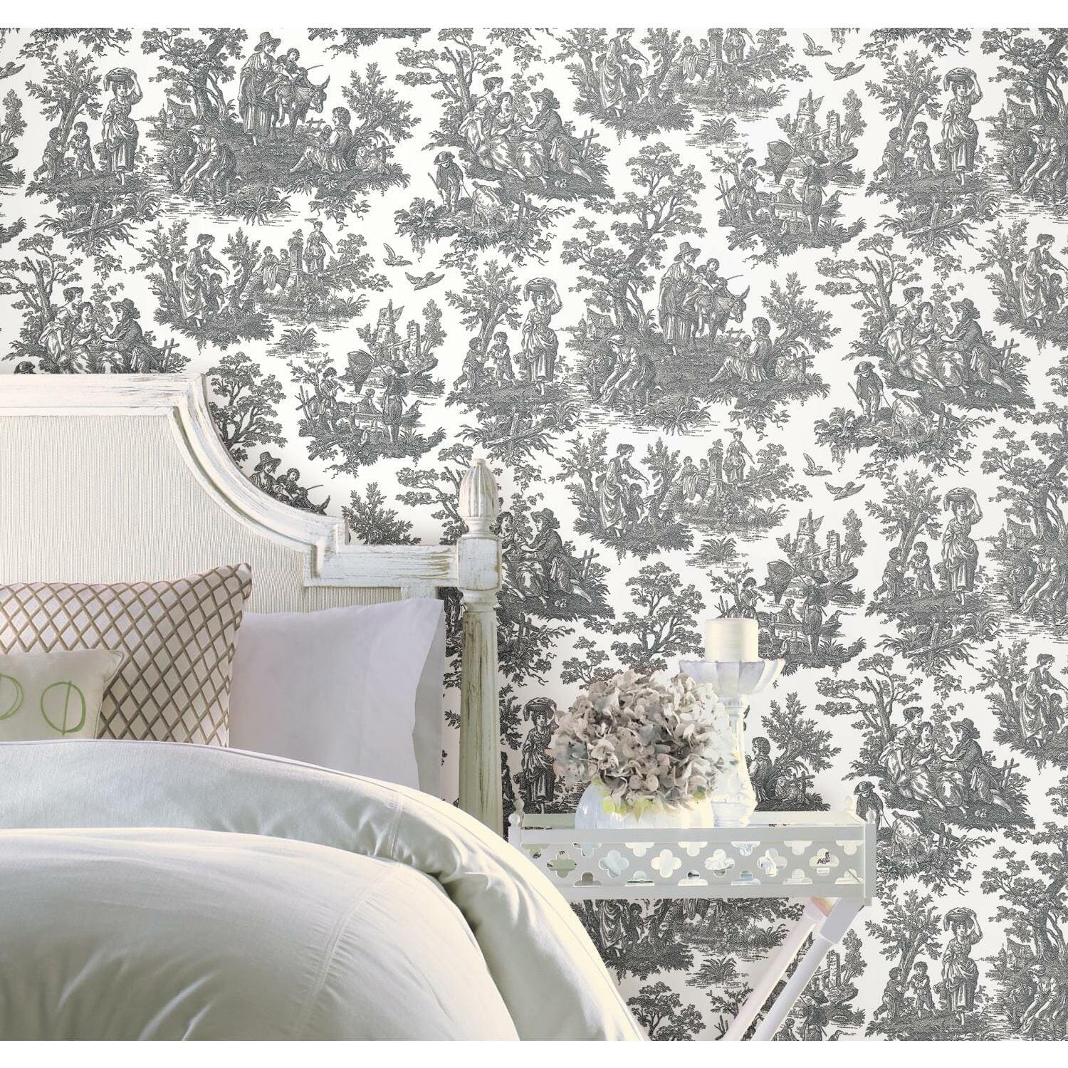 RoomMates Country Life Toile Peel & Stick Wallpaper