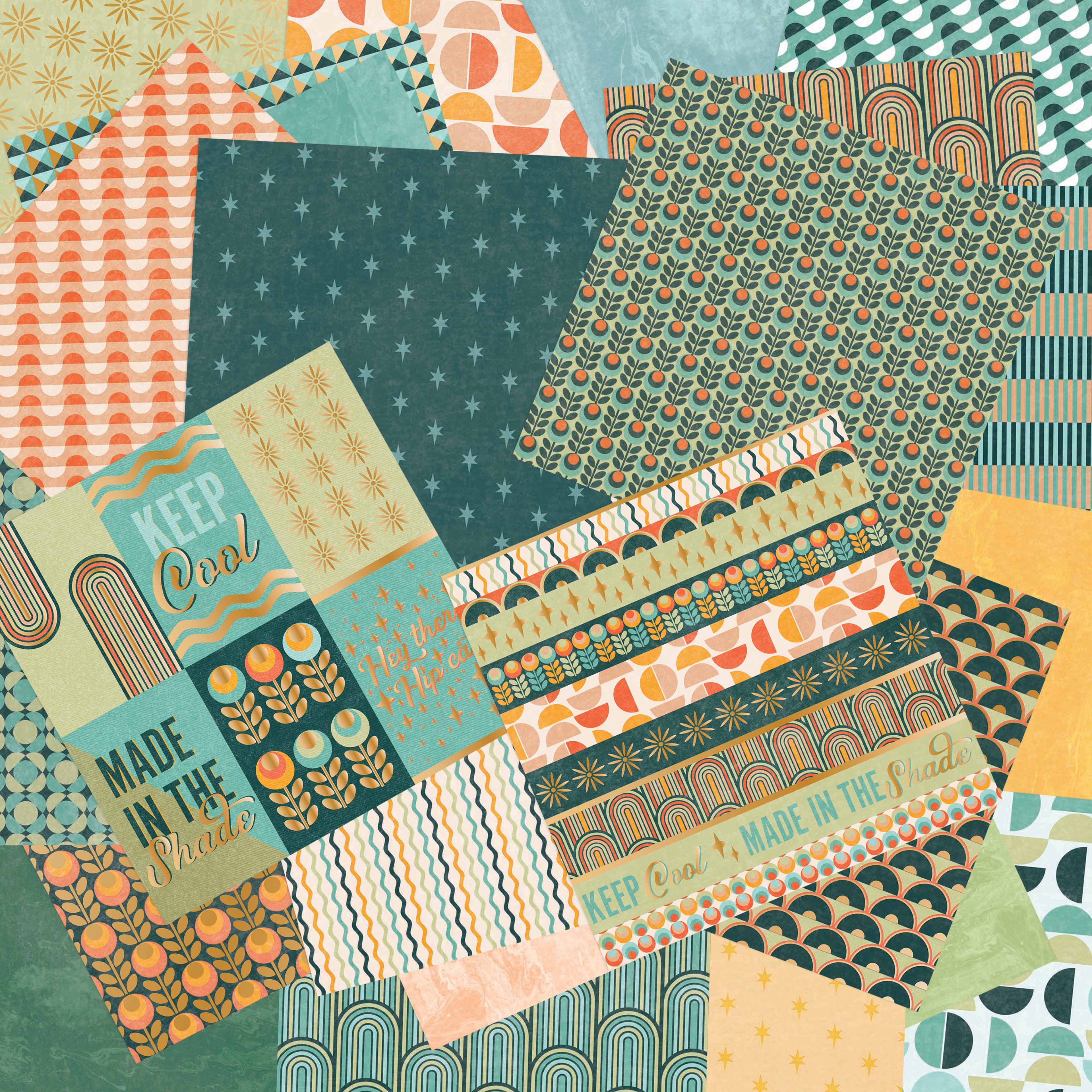Craft Smith 12&#x22; x 12&#x22; Mid Mod Paper Pad, 48 Sheets