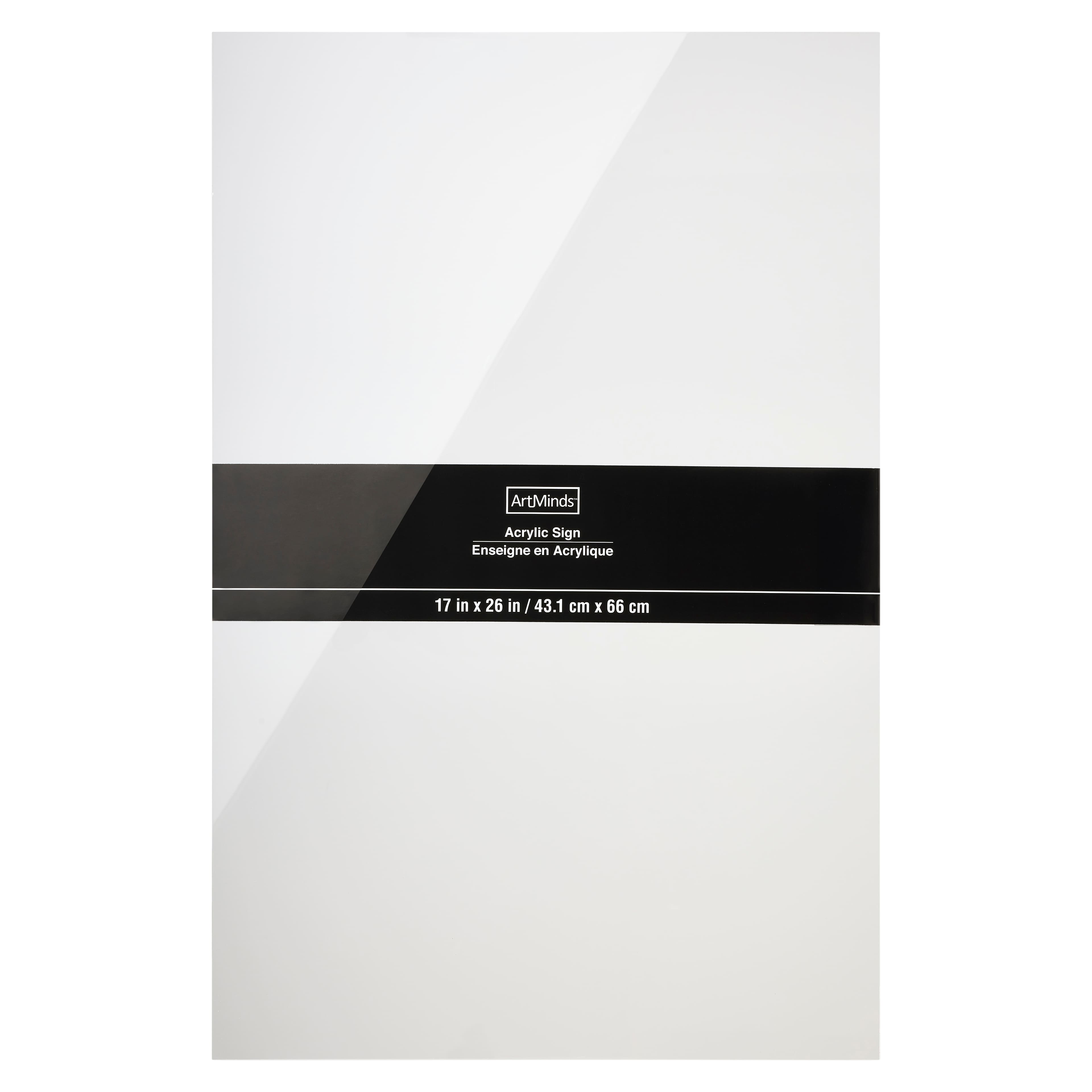 6 Pack: 17" x 26" Acrylic Sign by Make Market®