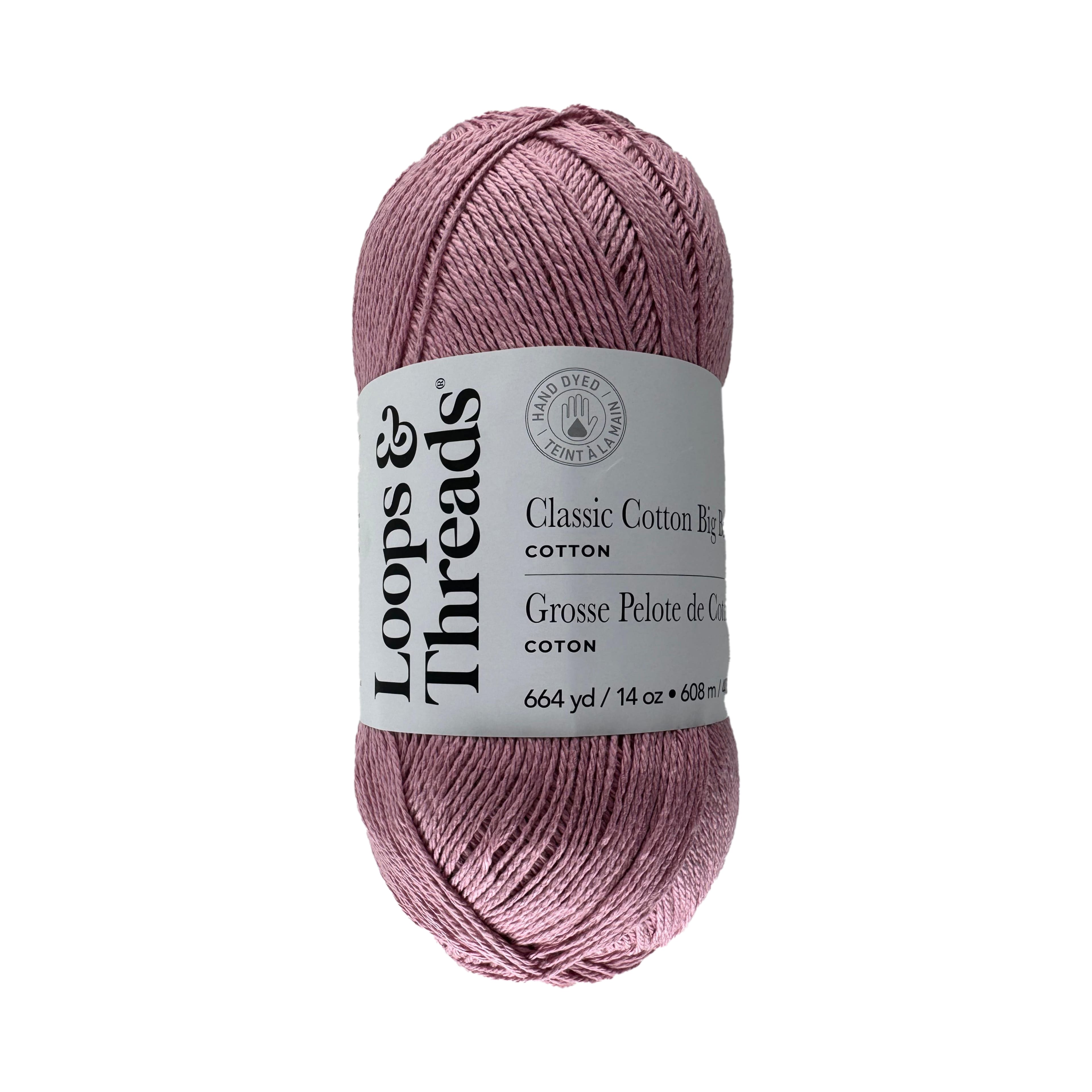 Classic Cotton Big Ball&#x2122; Solid Yarn by Loops &#x26; Threads&#xAE;