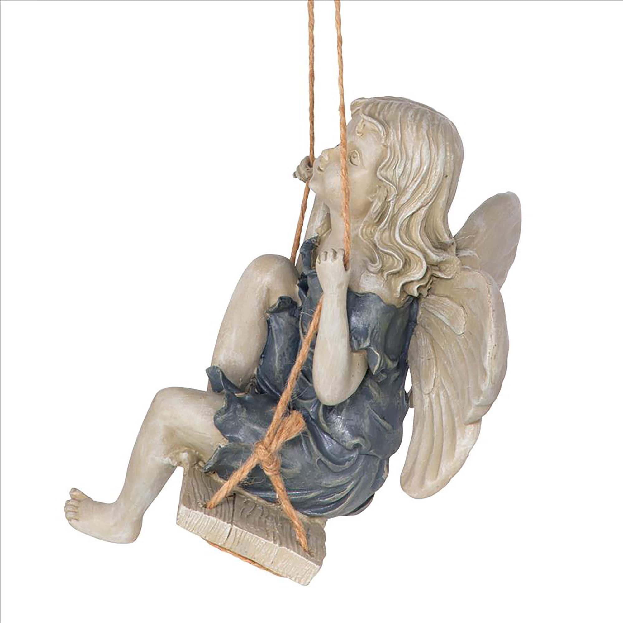 Design Toscano 11.5&#x22; Summertime Fairy on a Swing Statue