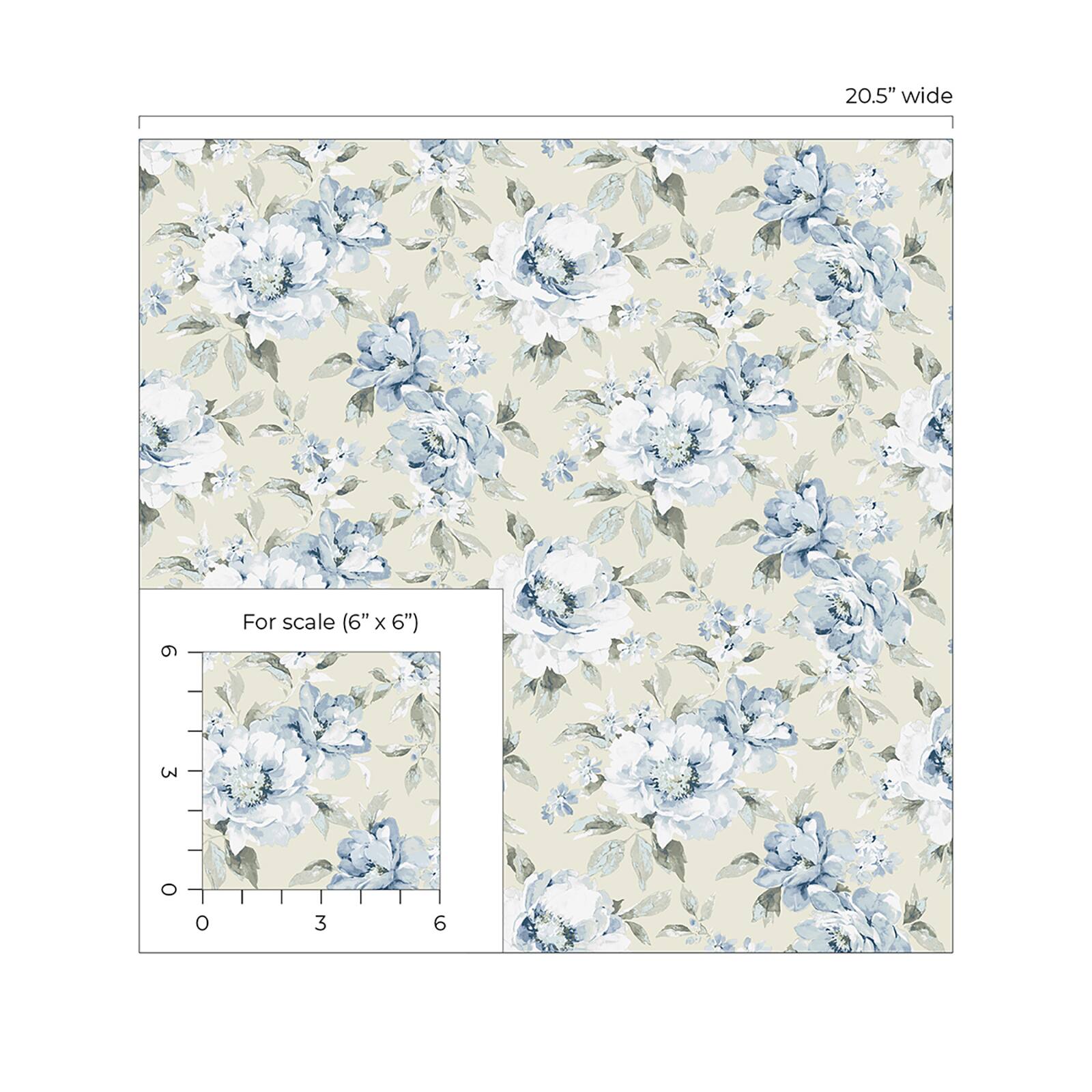 Surface Style Whispery Floral Peel & Stick Wallpaper