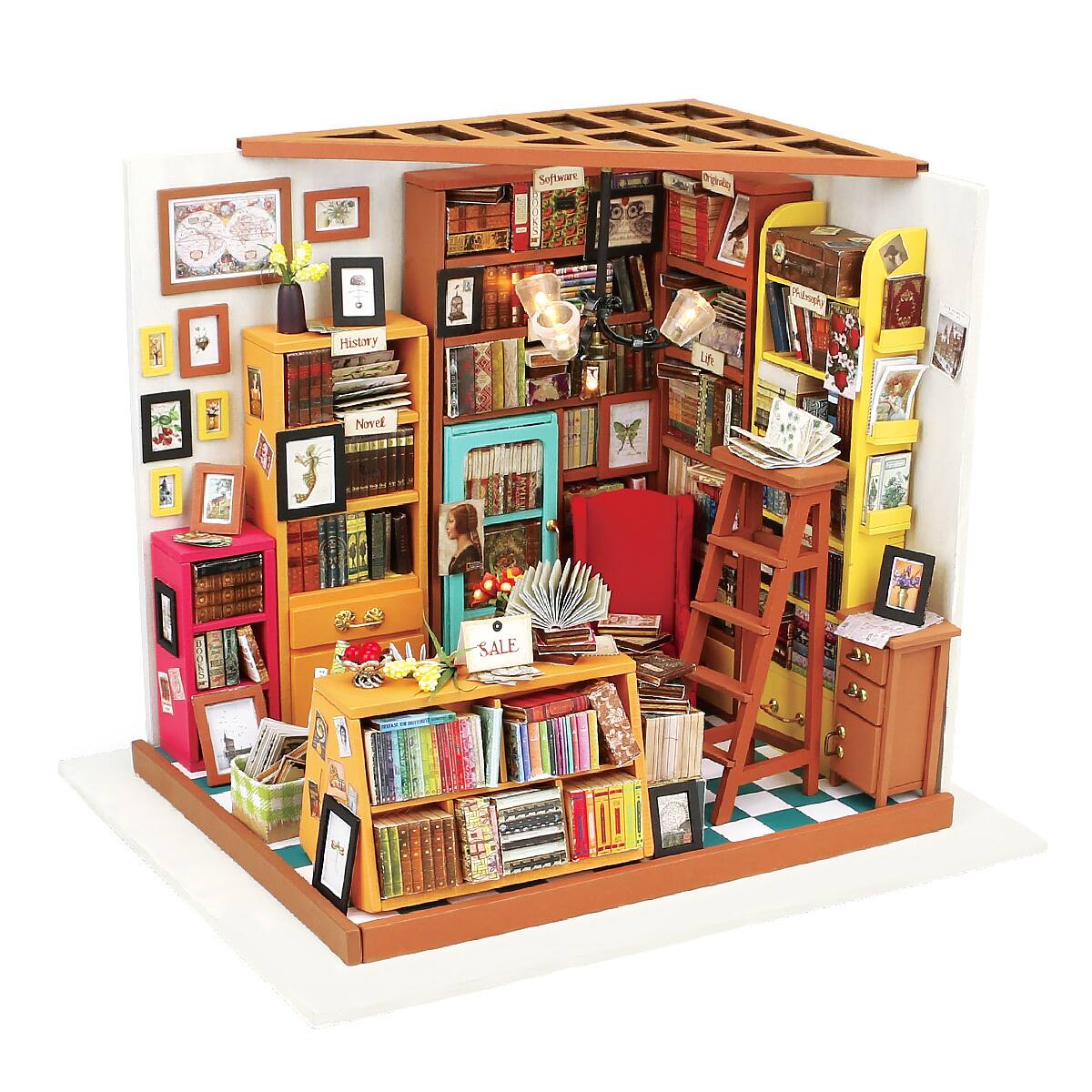 Rolife® Sam's Study DIY Miniature House Kit By Robotime | 7.48" x 7.28" x 8.86" | Michaels®