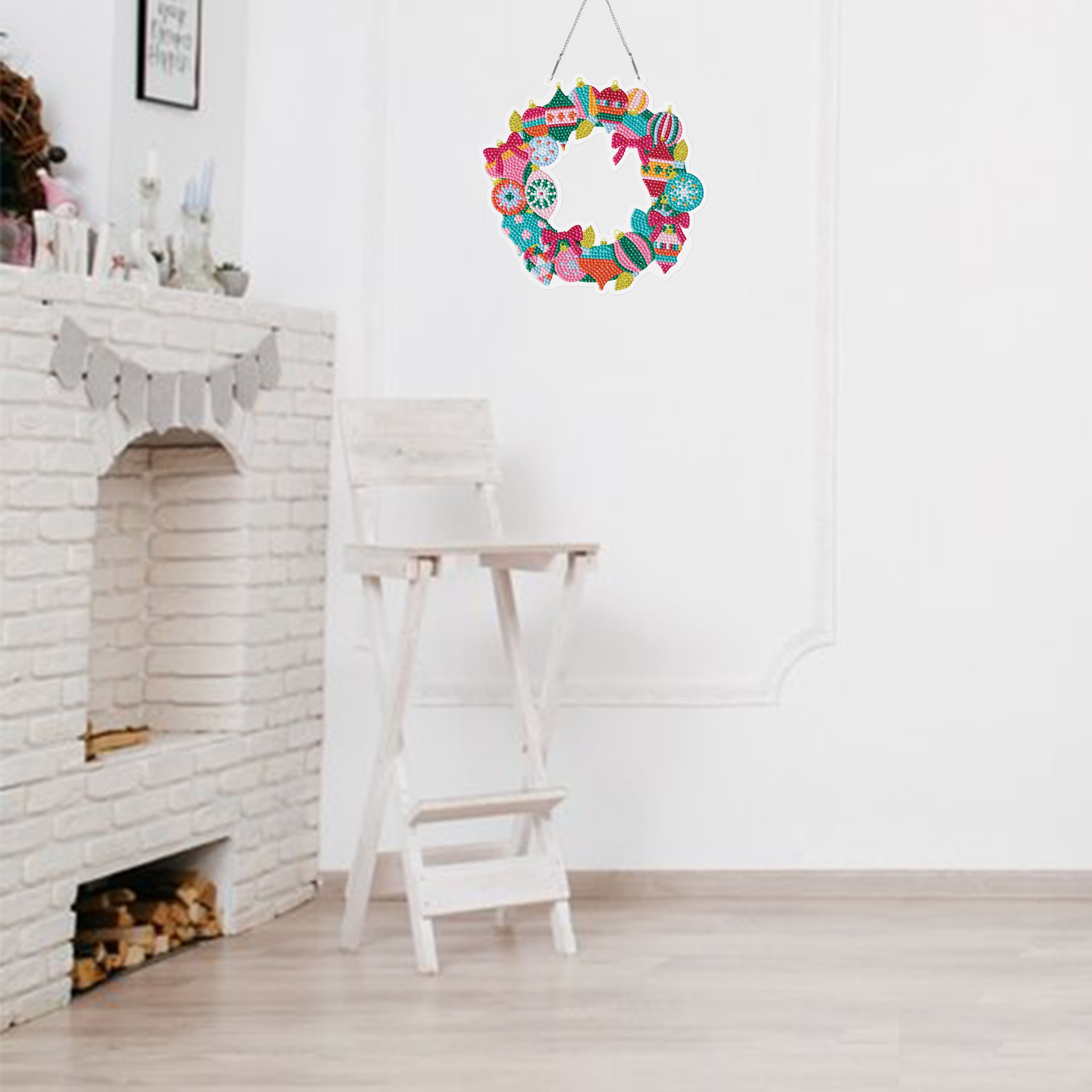 8&#x22; Ornament Wreath Diamond Art Kit by Make Market&#xAE;