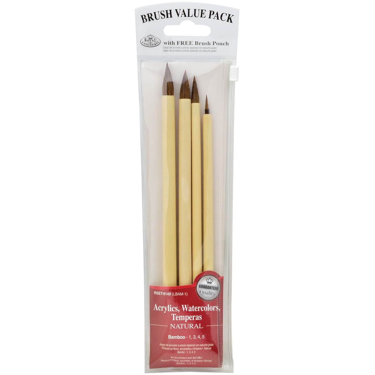 Bamboo Brown Hair Value Pack Brush Set