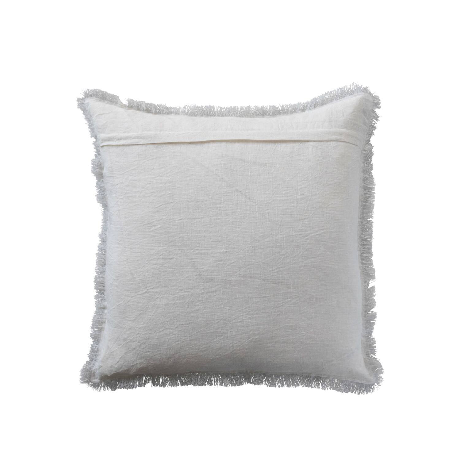 Hello Honey® Stonewashed Linen Pillow with Fringe