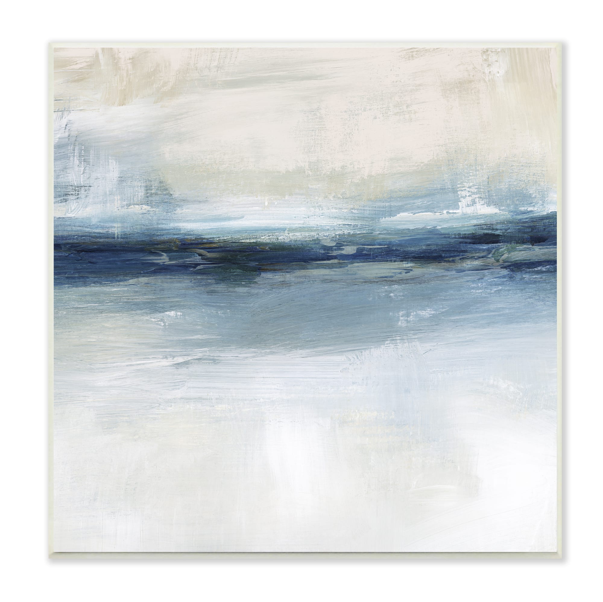 Stupell Industries Gloomy Sea Horizon Line Wall Plaque Art in Blue | 12" x 12" | Michaels®