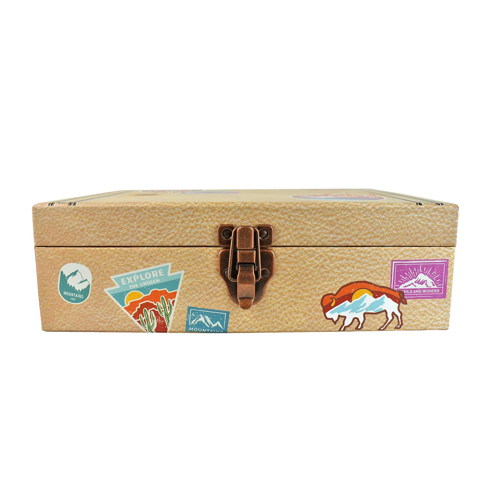 12.5&#x22; Light Tan Decorative Vintage-Inspired Desert Suitcase by Ashland&#xAE;