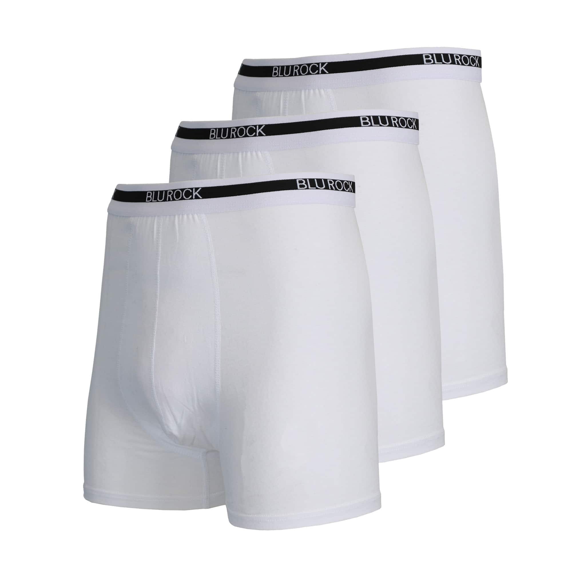 Galaxy by Harvic Men's Stretch Cotton Boxer Briefs 3 Pack