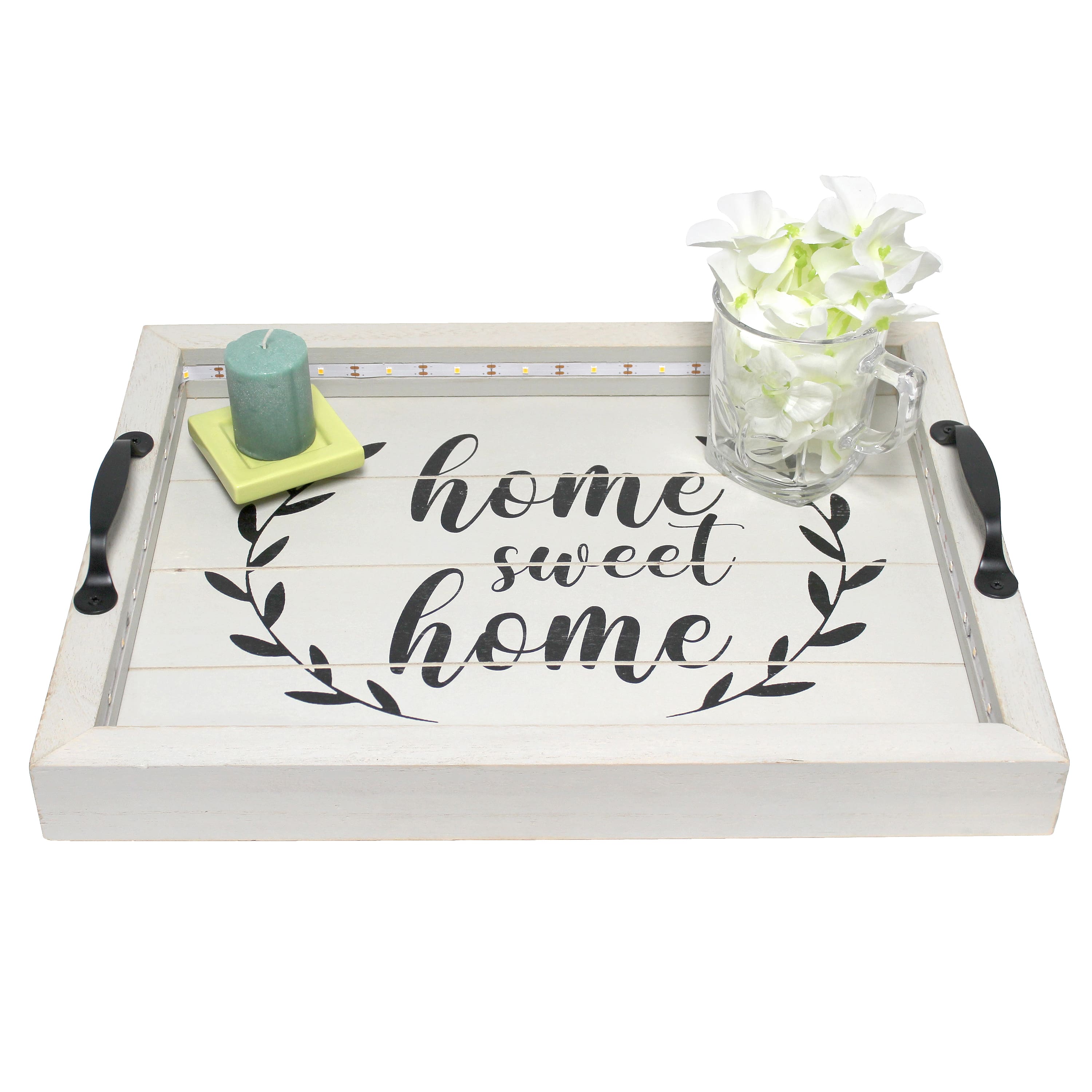 Elegant Designs 15.5" LED Serving Tray