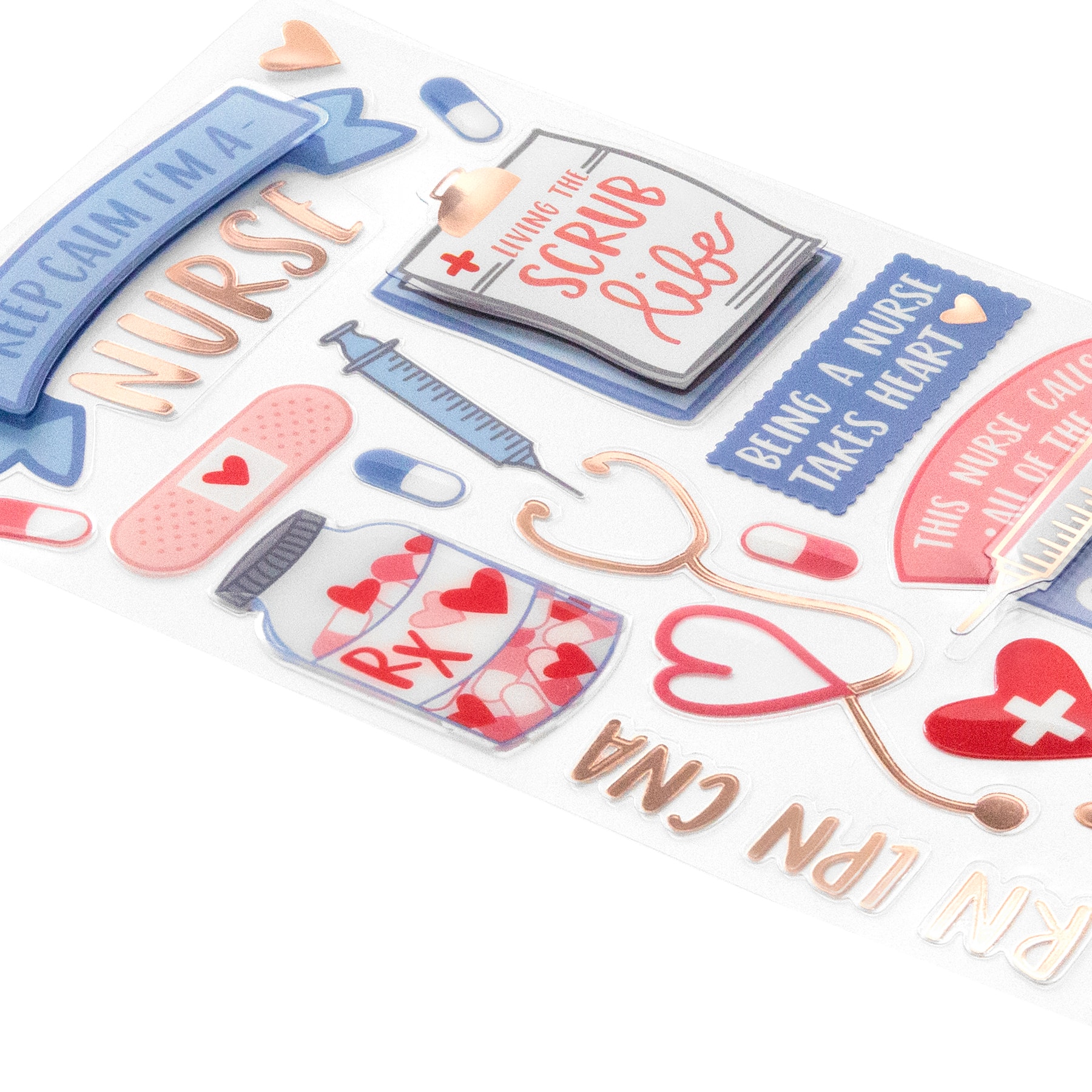 12 Pack: Nurse Dimensional Stickers by Recollections&#x2122;