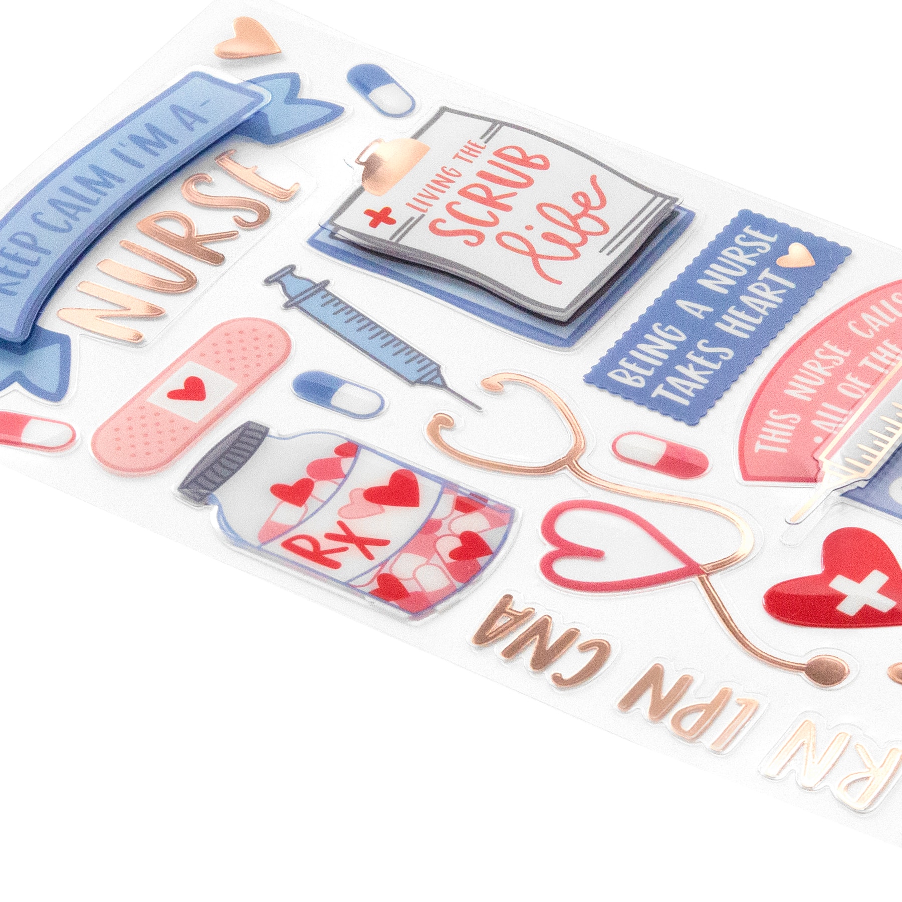 12 Pack: Nurse Dimensional Stickers by Recollections™