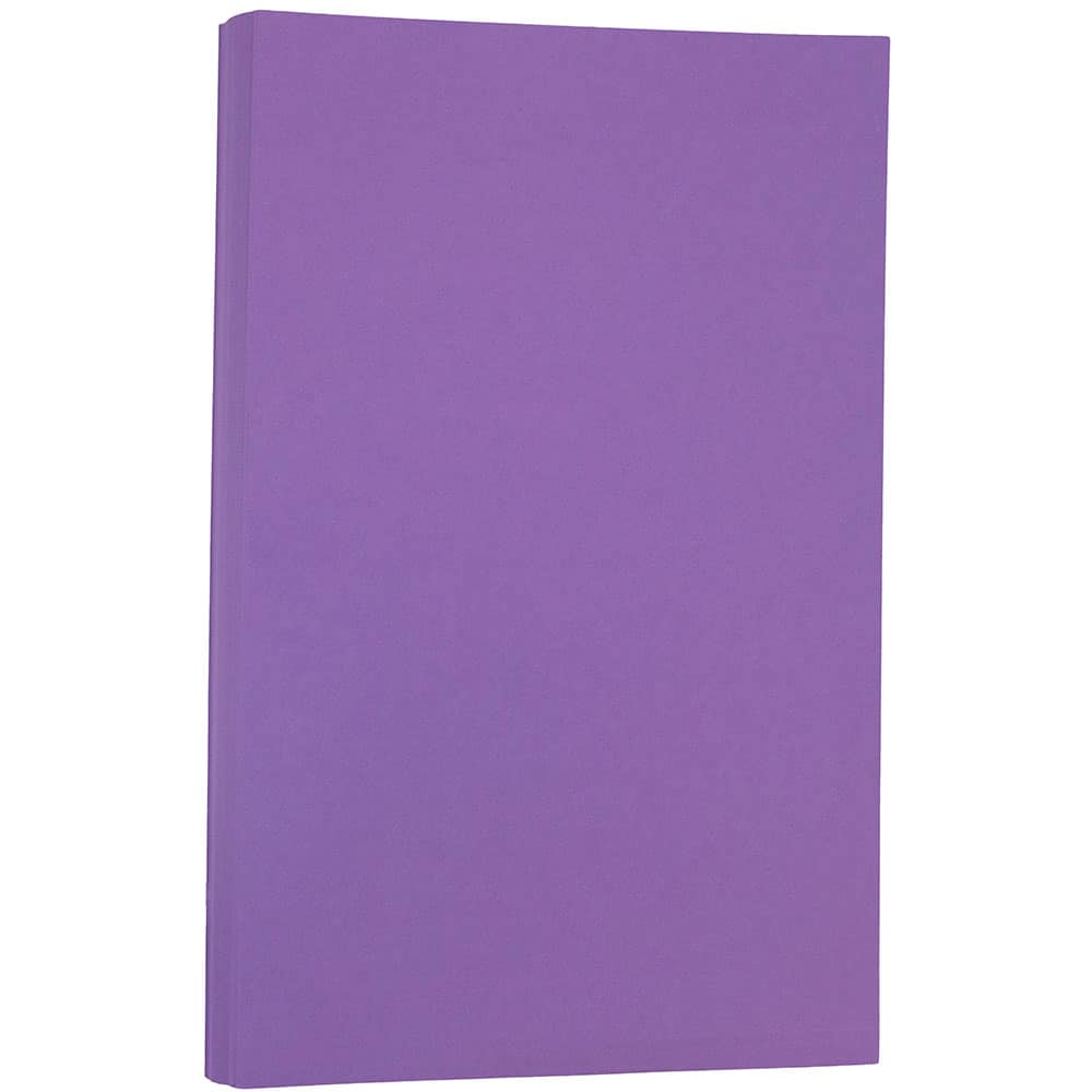 Jam Paper Recycled Legal Paper, 8.5 x 14, 24 lb Brite Hue Violet Purple, 100 Sheets/Pack