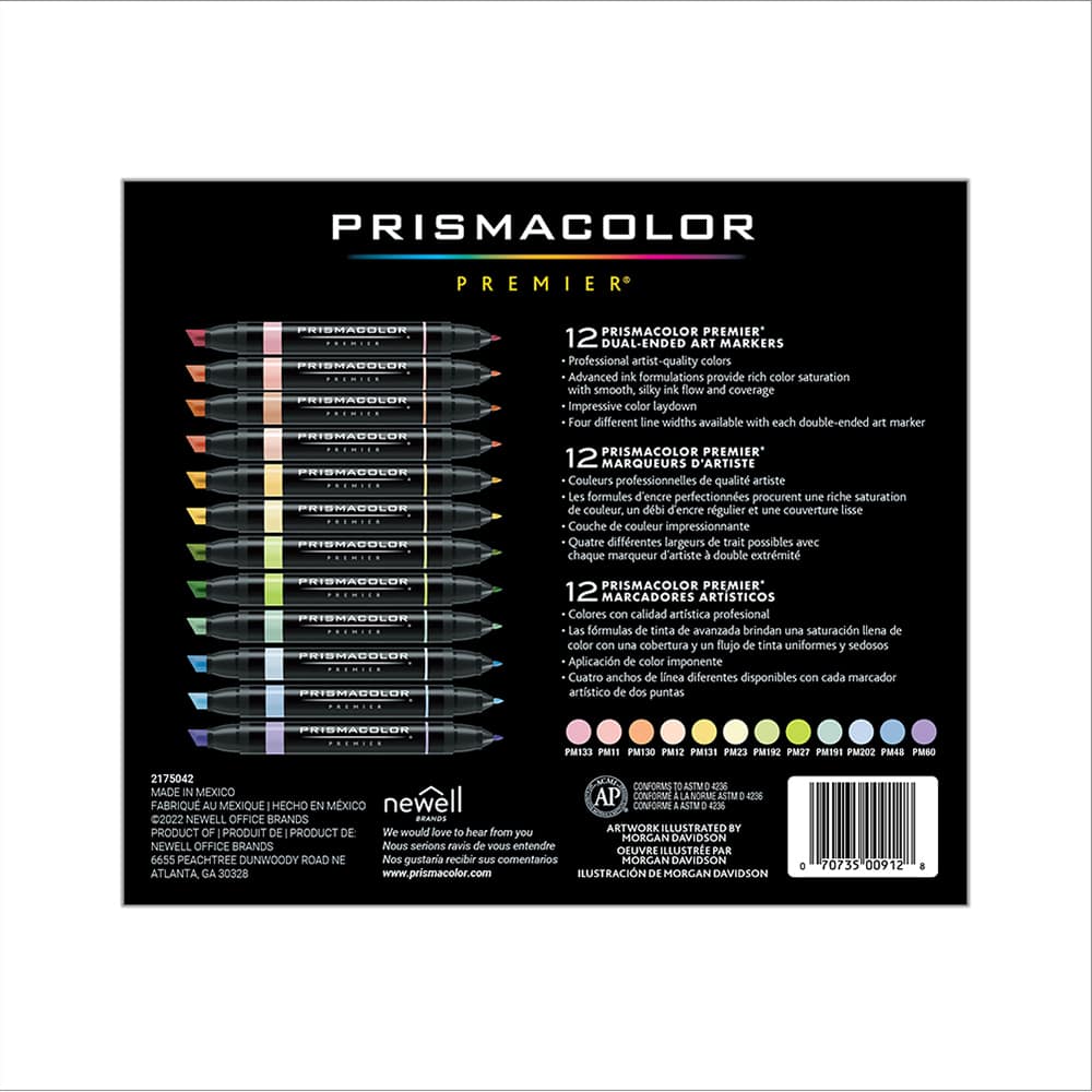 Prismacolor&#xAE; Premier&#xAE; Pastel Dual-Ended Art Markers, 12ct.