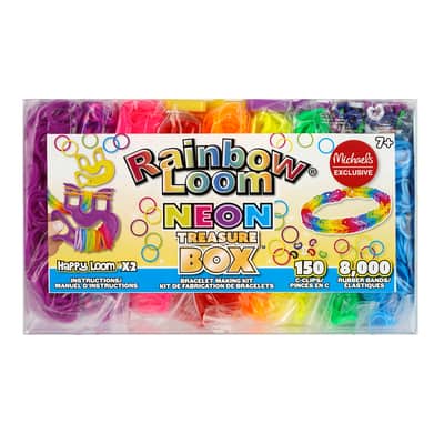Rainbow Loom® Neon Treasure Box™ Bracelet Making Kit | Michaels