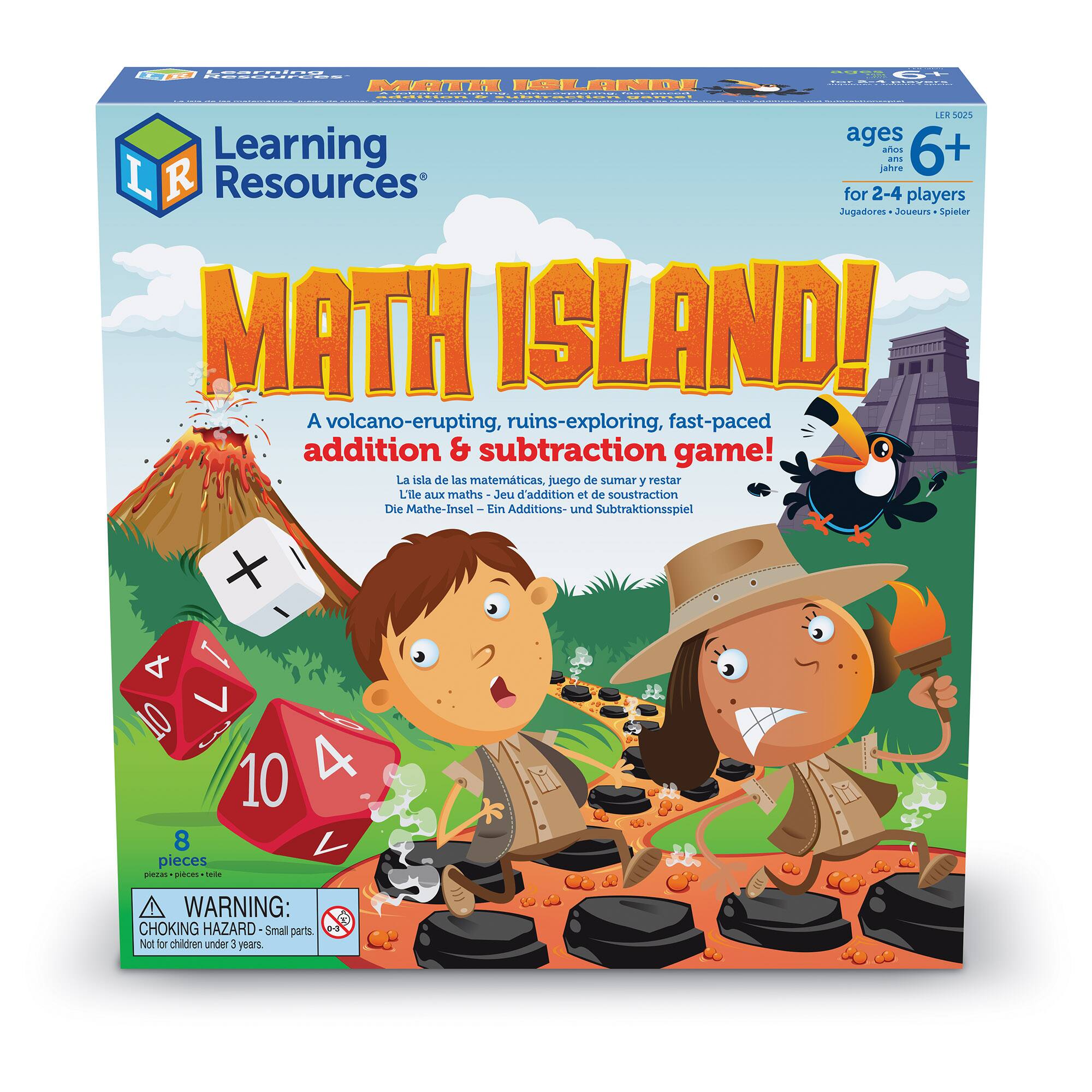 Learning Resources Math Island Addition &#x26; Subtraction Game