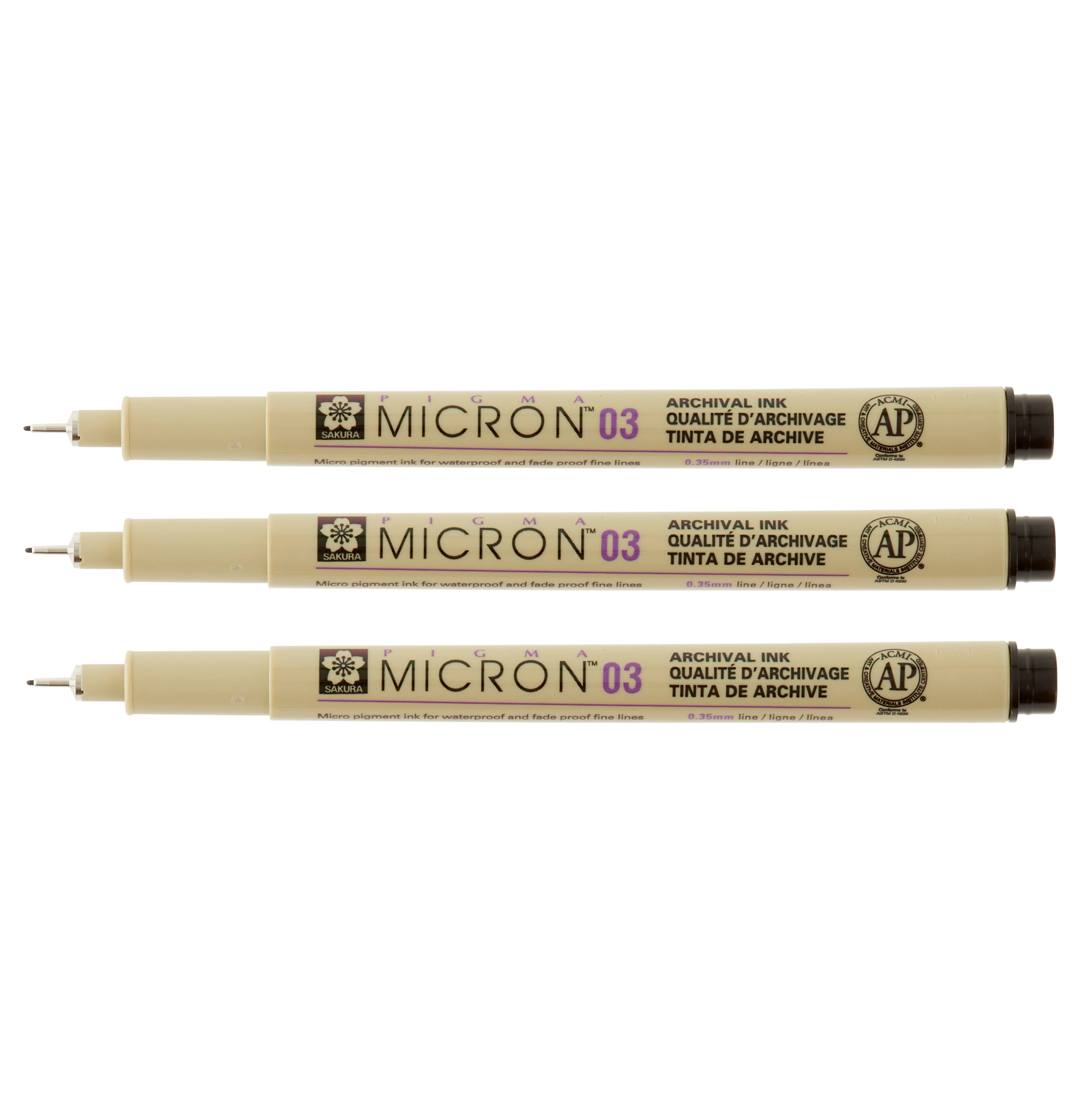 12 Packs: 3 ct. (36 total) Pigma® Micron® Black Pens
