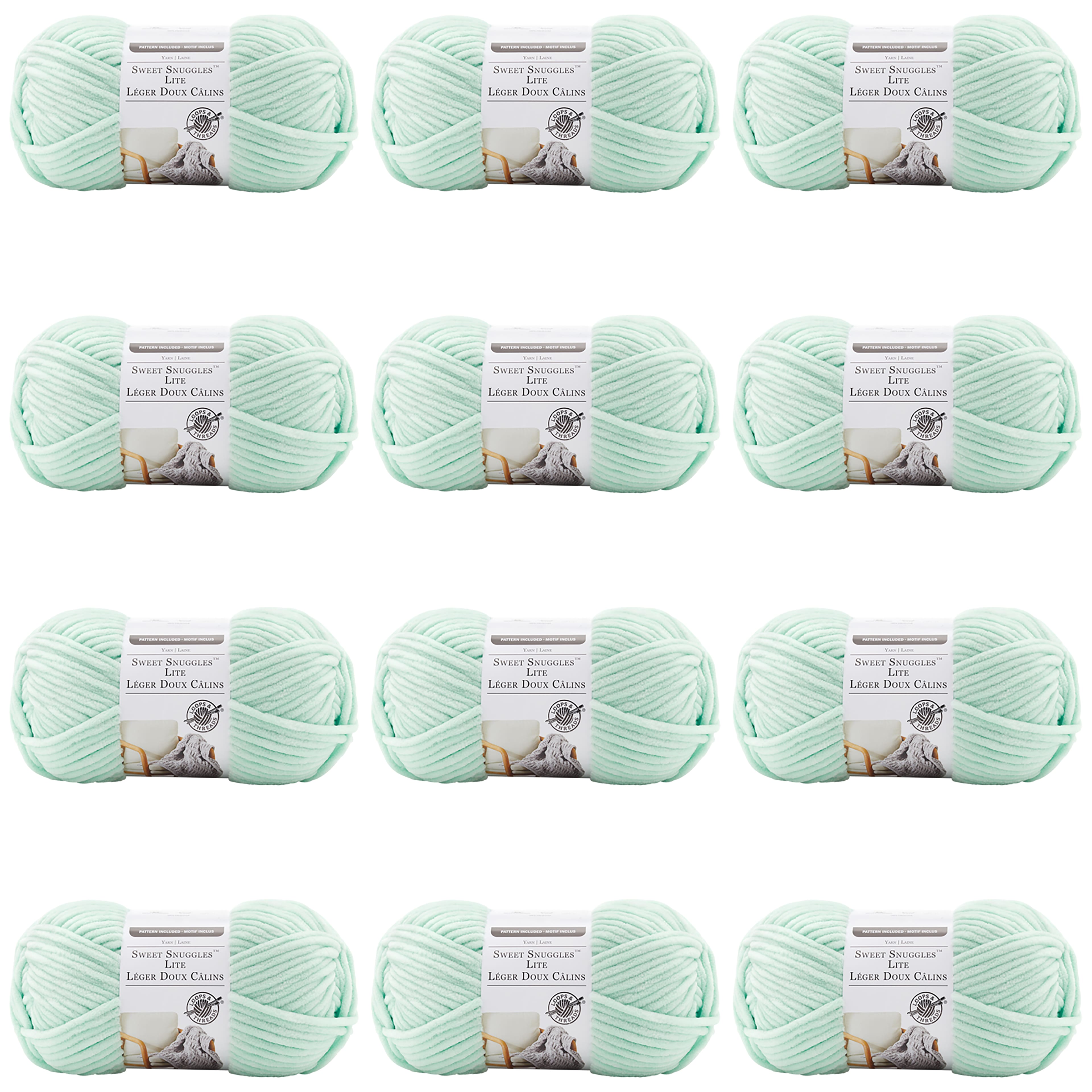 12 Pack: Sweet Snuggles™ Lite Yarn by Loops & Threads®