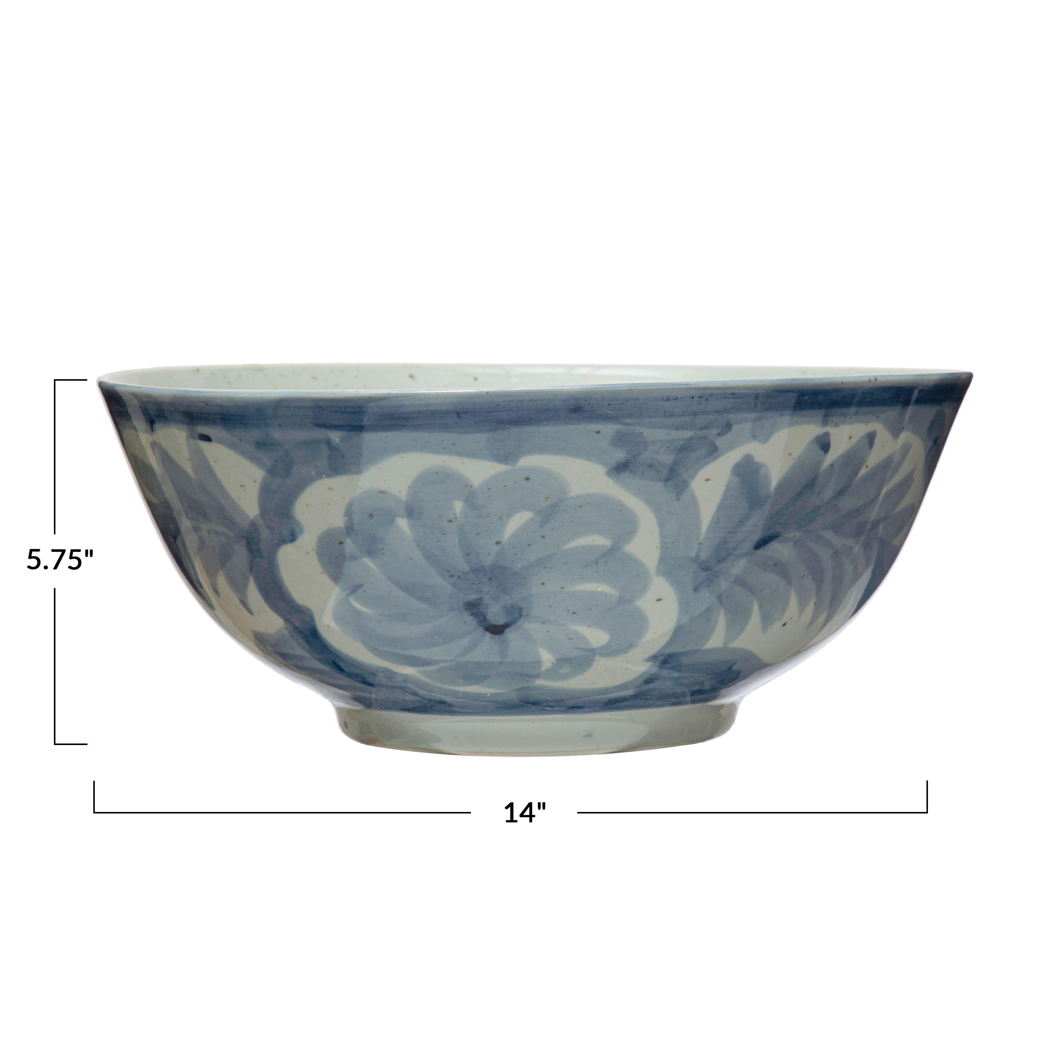 Blue Floral Bowl Cover Set