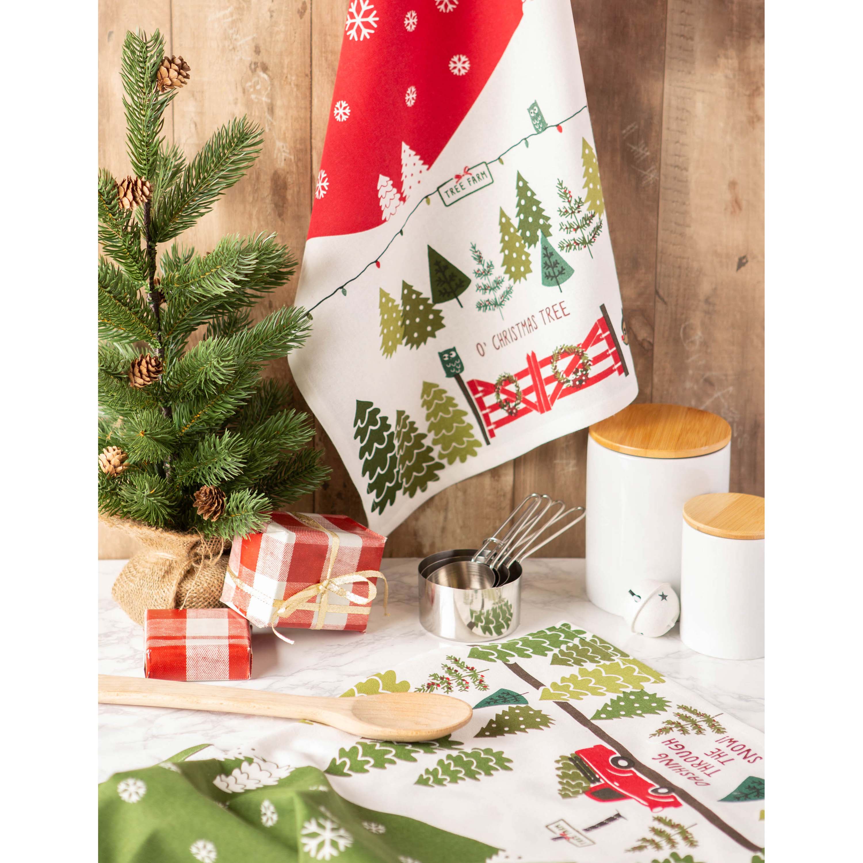 DII® Christmas Tree Farm Dishtowel Set