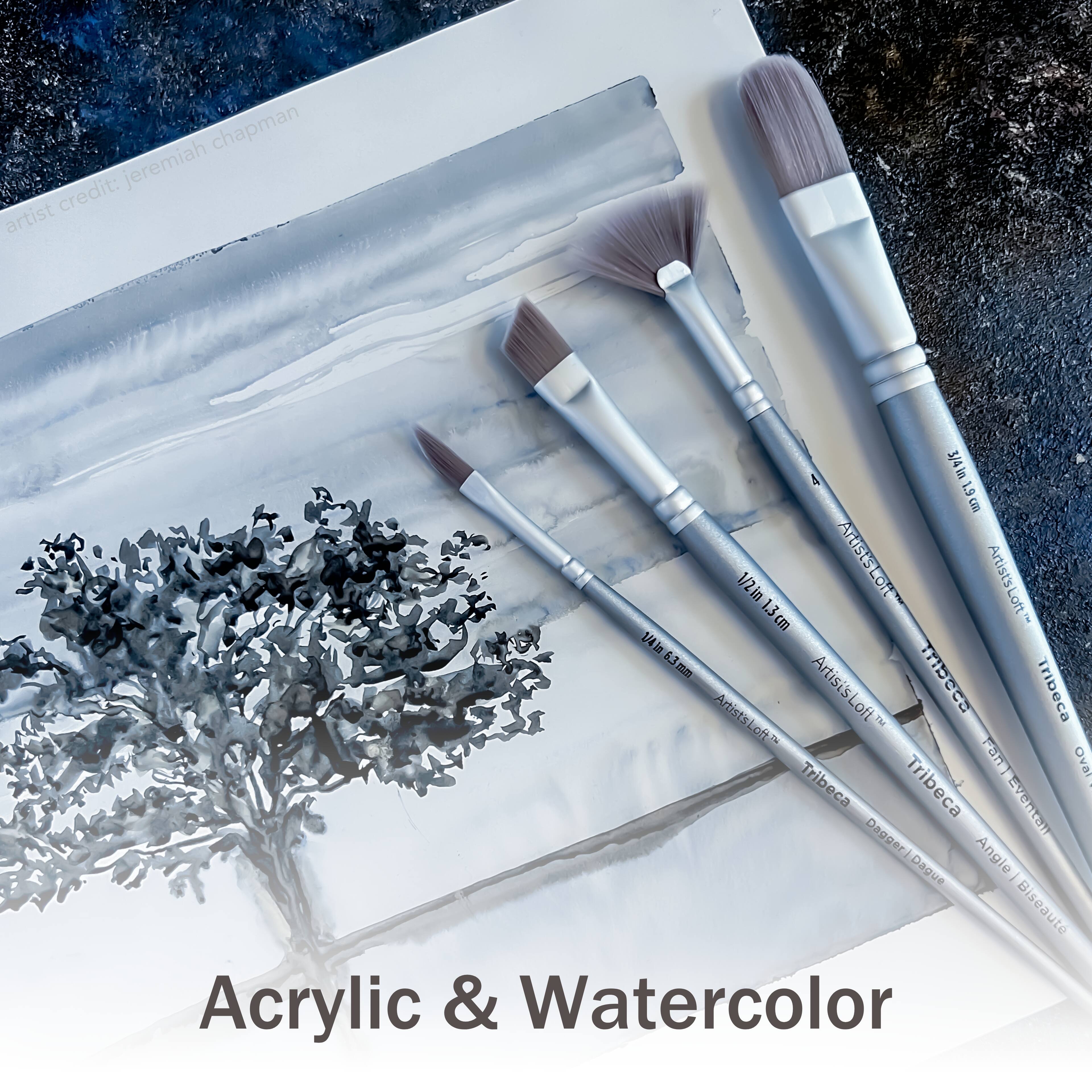 Tribeca Synthetic Short Handle Bright Brush by Artist&#x27;s Loft&#x2122;