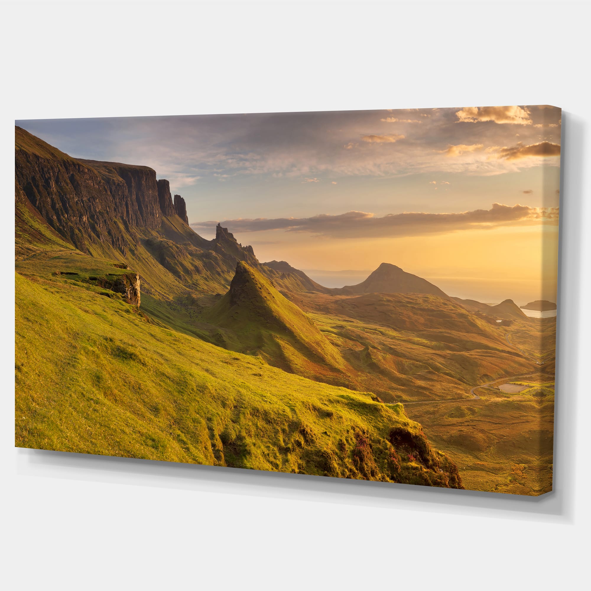 Designart - Sunrise at Quiraing Scotland - Landscape Canvas Art Print