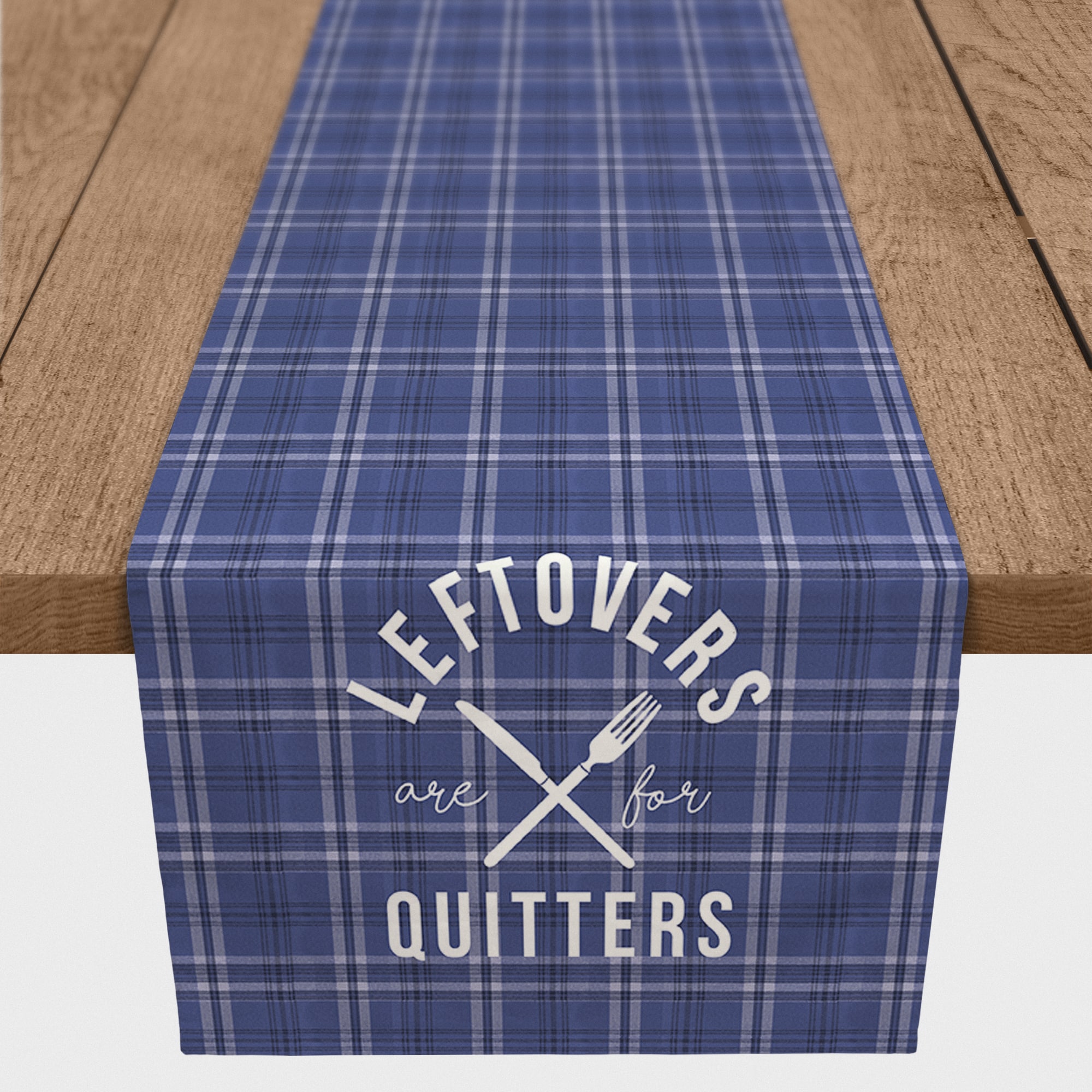 72" Leftovers Plaid Polyester Twill Table Runner
